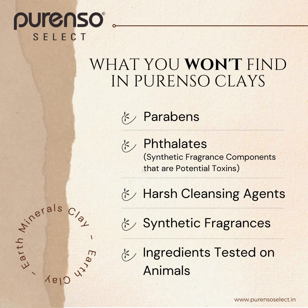 **Purenso Select - 100% Natural Kaolin White Clay Powder (100g) for DIY Spa, Face Mask, Hair Care, Body Scrub, Soap Making, Deodorant, Bath Bombs, Makeup Setting & Gardening | Skin Detox & Relaxation**
