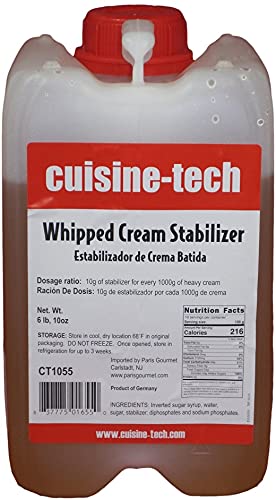 Premium Cuisine Tech Whipped Cream Stabilizer - 6.6 lbs Bulk Powder for Professional Baking, Desserts & Coffee Toppings - Perfect for Bakeries, Cafes & Home Chefs