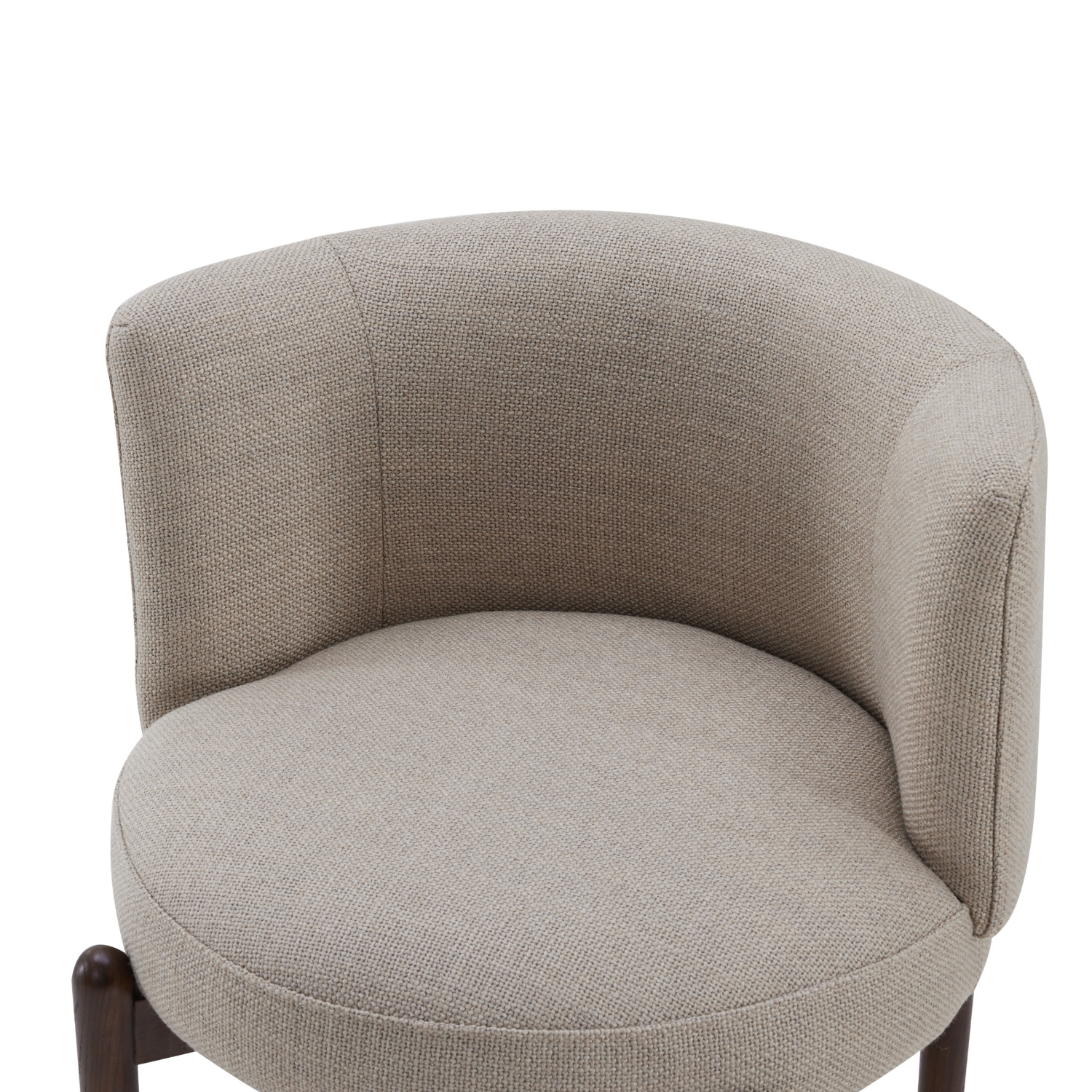 Bloor Dining Chair - Modern Link Ecru Upholstered Seat - Perfect for Kitchen, Dining Room & Home Office