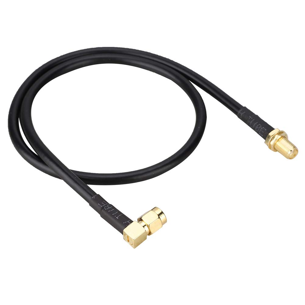 SMA Female to Male Extension Cable 50cm - High-Quality Coaxial Radio Antenna Cable with Pure Copper Core for GSM DAB & Car Radio - Compatible with UV-5R UV-82 UV-9R Plus Walkie Talkies - Perfect for Car Audio Systems, Home Radios, and Emergency Communication Devices