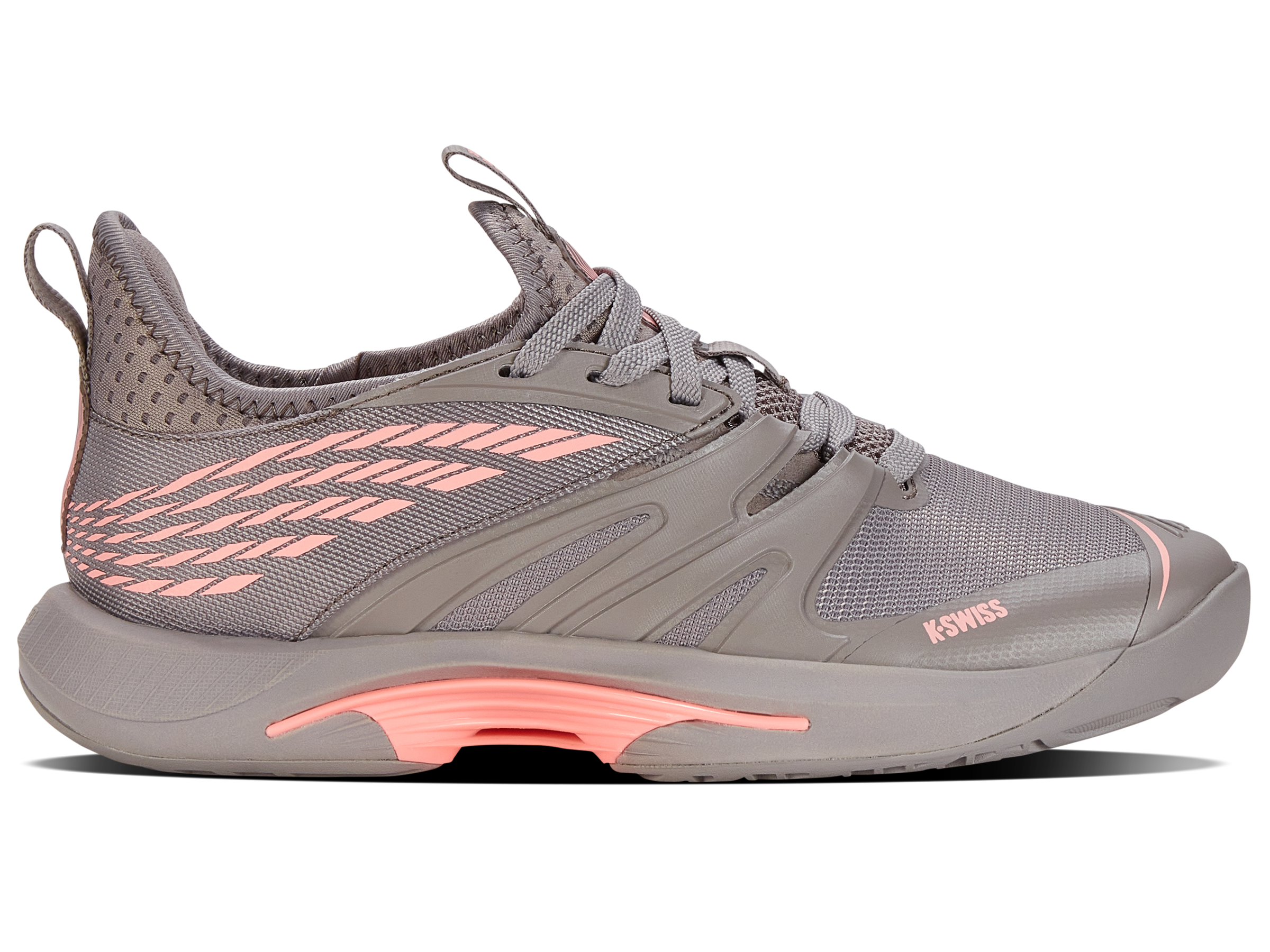 SPEEDTRAC Running Shoes for Men - 239 M | Lightweight & Breathable | Satellite/Pale Neon Coral | Perfect for Jogging, Gym & Outdoor Activities