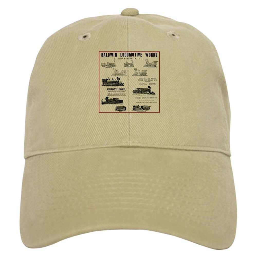 Baldwin Locomotive Works Baseball Cap - Vintage Train Hat for Railfans
