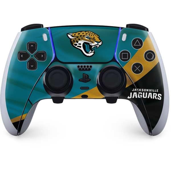 Officially Licensed NFL Jacksonville Jaguars PS5 DualSense Edge Pro Controller Skin - Custom Gaming Decal for Enhanced Grip & Protection | Perfect for Gaming Enthusiasts & NFL Fans
