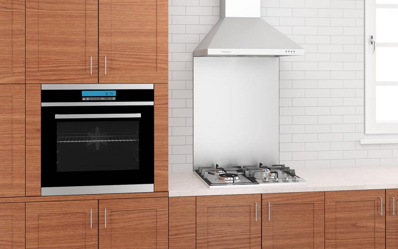 10-in-1 Built-In Electric Wall Oven with Convection, 24 Inch Stainless Steel - Perfect for Baking, Roasting & Broiling in Modern Kitchens