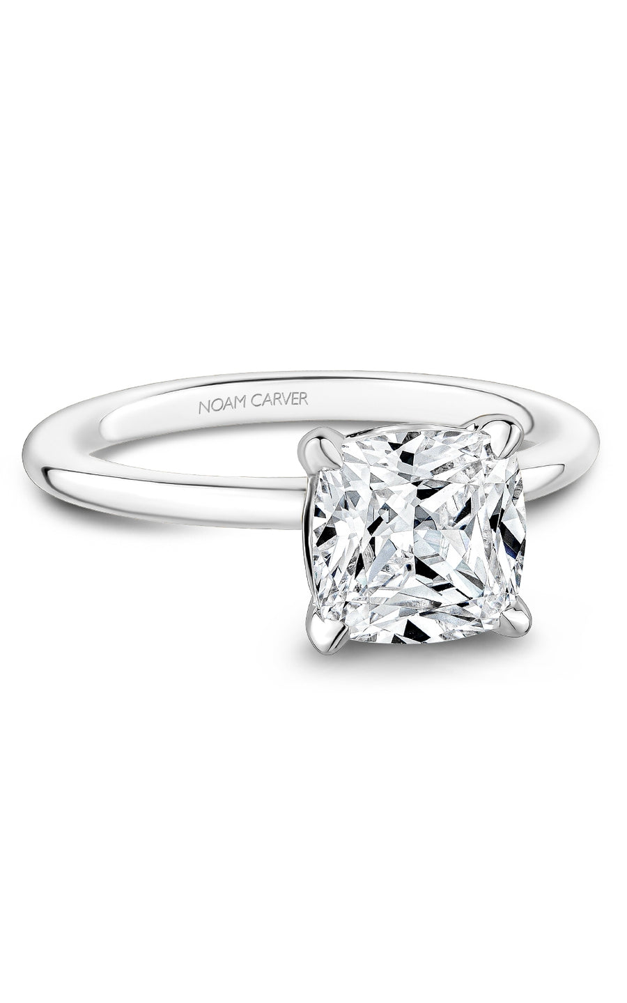 Noam Carver B371 04A Bridal Engagement Ring - Elegant Diamond Wedding Band for Women, Perfect for Proposals & Anniversaries