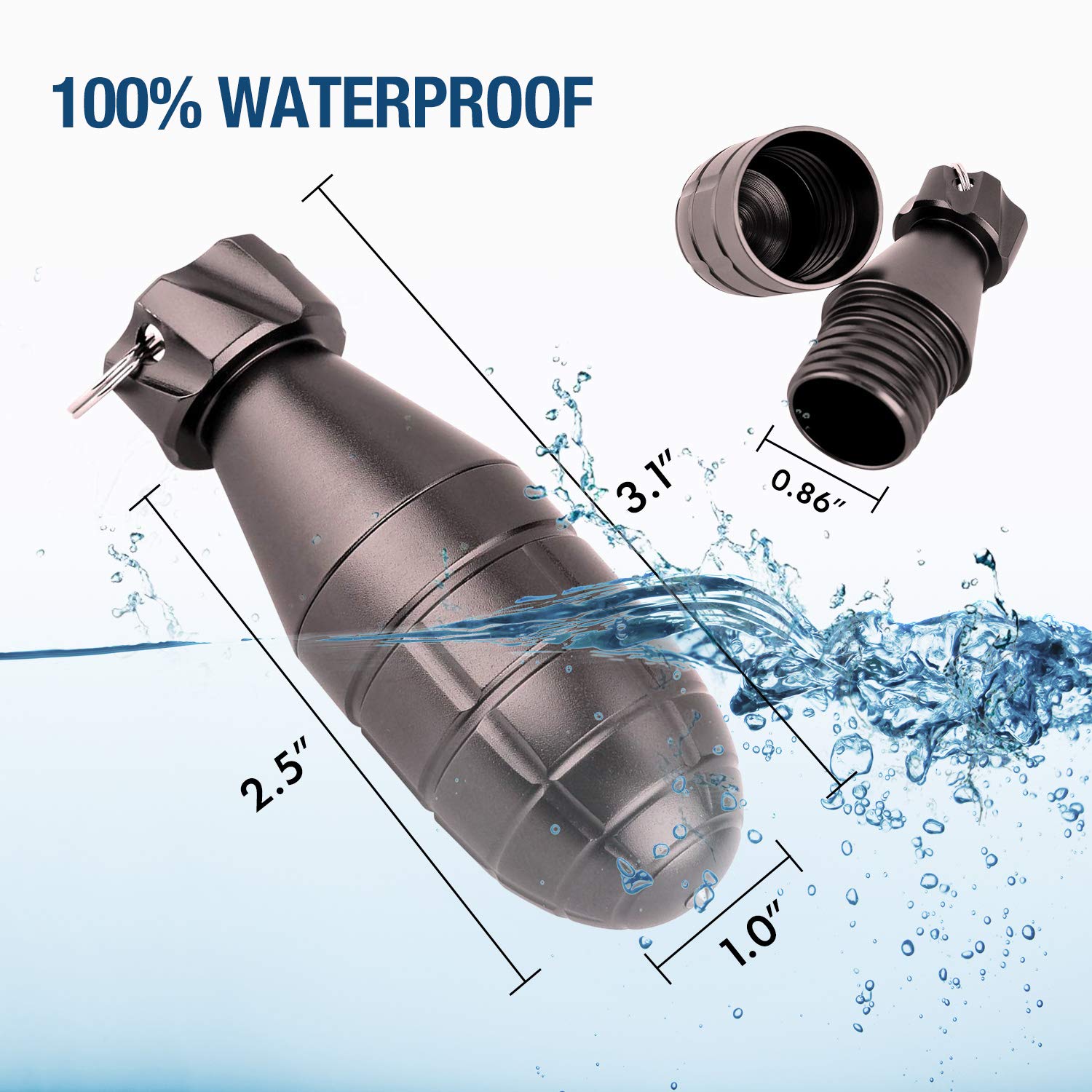 Waterproof Storage Container for Camping, Hiking & Outdoor Survival Gear | Durable Dry Box for Emergency Supplies, Travel & Adventure Essentials