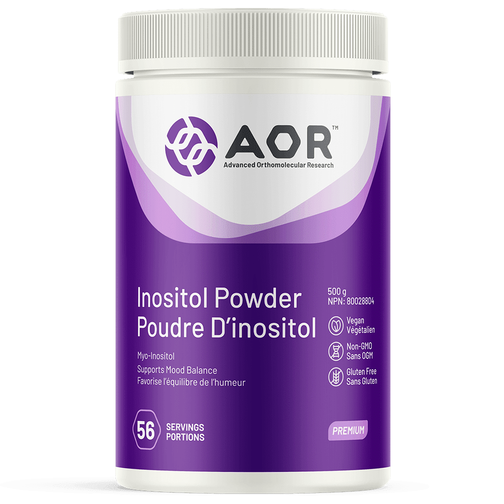 Premium AOR Inositol Powder 500g - Pure Myo-Inositol Supplement for PCOS, Fertility & Mood Support - Ideal for Smoothies, Shakes & Daily Wellness Routine