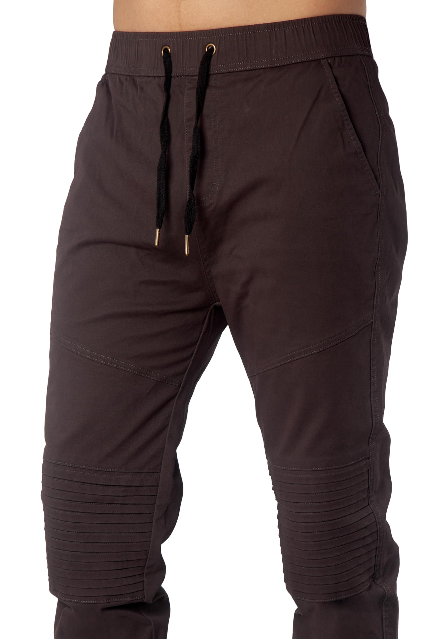 ITALYMORN Men's Joggers with Elastic Waistband & Pockets - Comfortable Twill Sweatpants for Travel, Gym, and Casual Wear | Breathable Lounge Pants for Running, Workout & Everyday Use