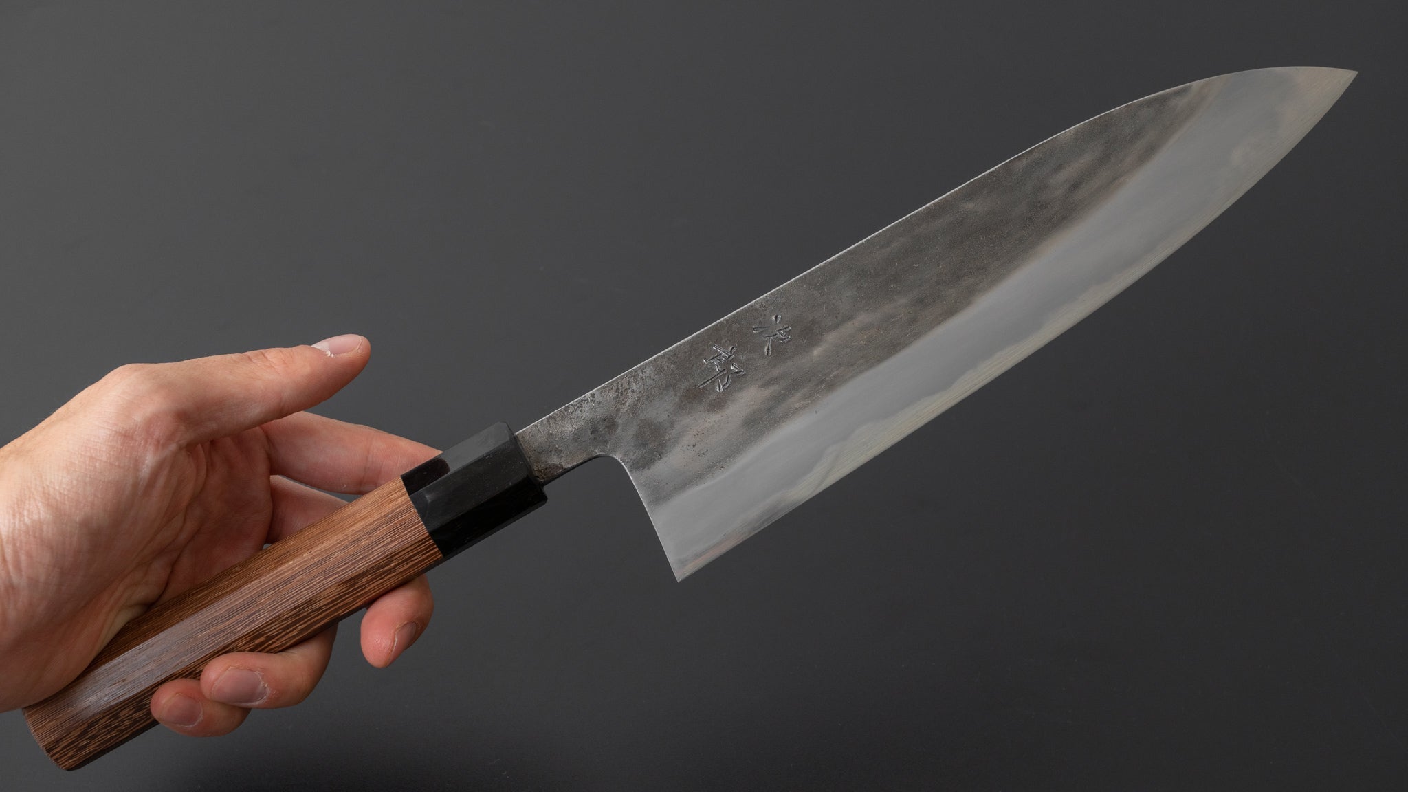 Premium Jiro Tsuchime Wa Gyuto 225mm Japanese Chef Knife with Taihei Tagayasan Handle - Perfect for Sushi, Meat Slicing & Professional Kitchen Use