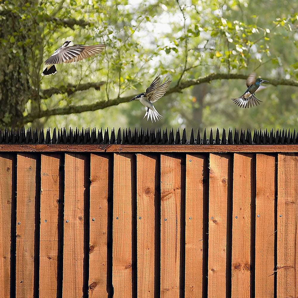 12 Pack Bird Spikes - Stainless Steel Anti-Pest Spikes for Birds, Cats, Possums & Rodents - Durable Outdoor Pest Deterrent for Roofs, Fences & Walls | Perfect for Home, Garden & Commercial Use