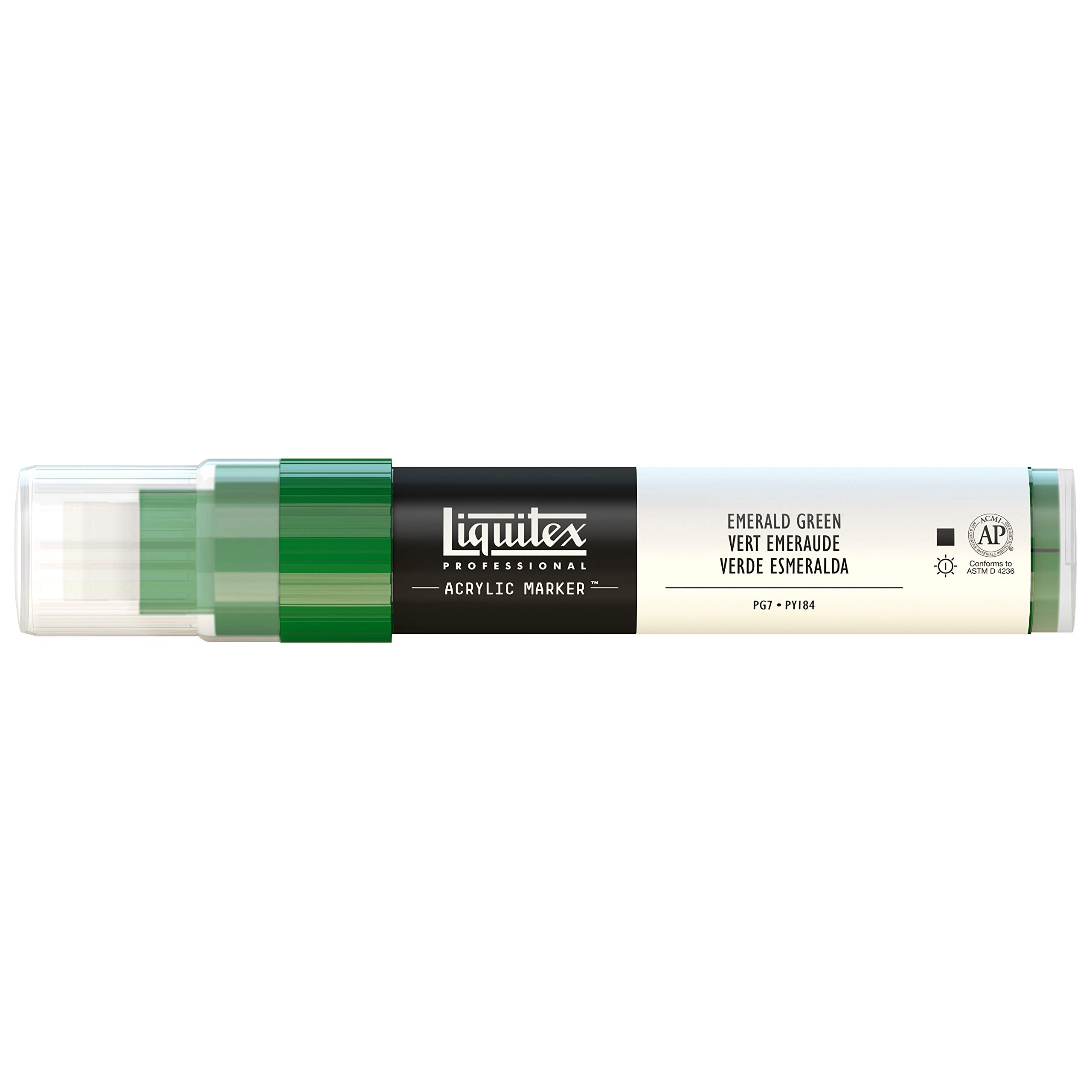 Liquitex Professional Wide Paint Marker - Emerald Green | Acid-Free, Water-Based, Permanent Ink for Artists | Perfect for Canvas, Wood, Metal & DIY Crafts