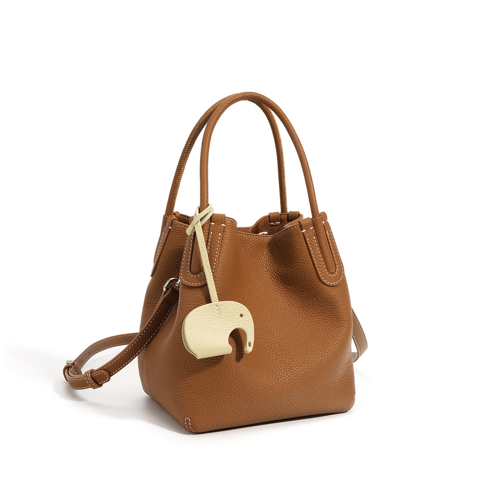 Mini Leather Bucket Bag for Women - Stylish Crossbody Purse with Adjustable Strap - Perfect for Travel, Shopping & Everyday Use