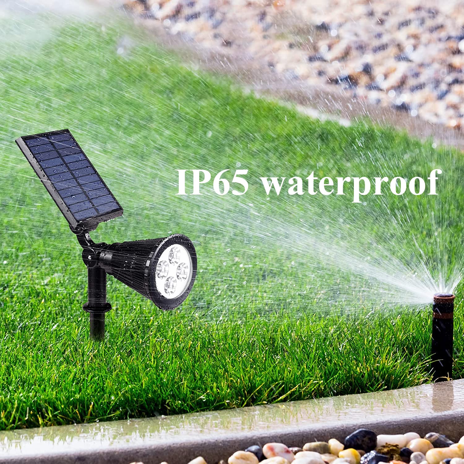 Solar-Powered Outdoor Flood Lights - 2 Pack Color Changing Garden Lights, Waterproof & Automatic On/Off - Perfect for Pathway, Patio, Yard, and Landscape Lighting at Night