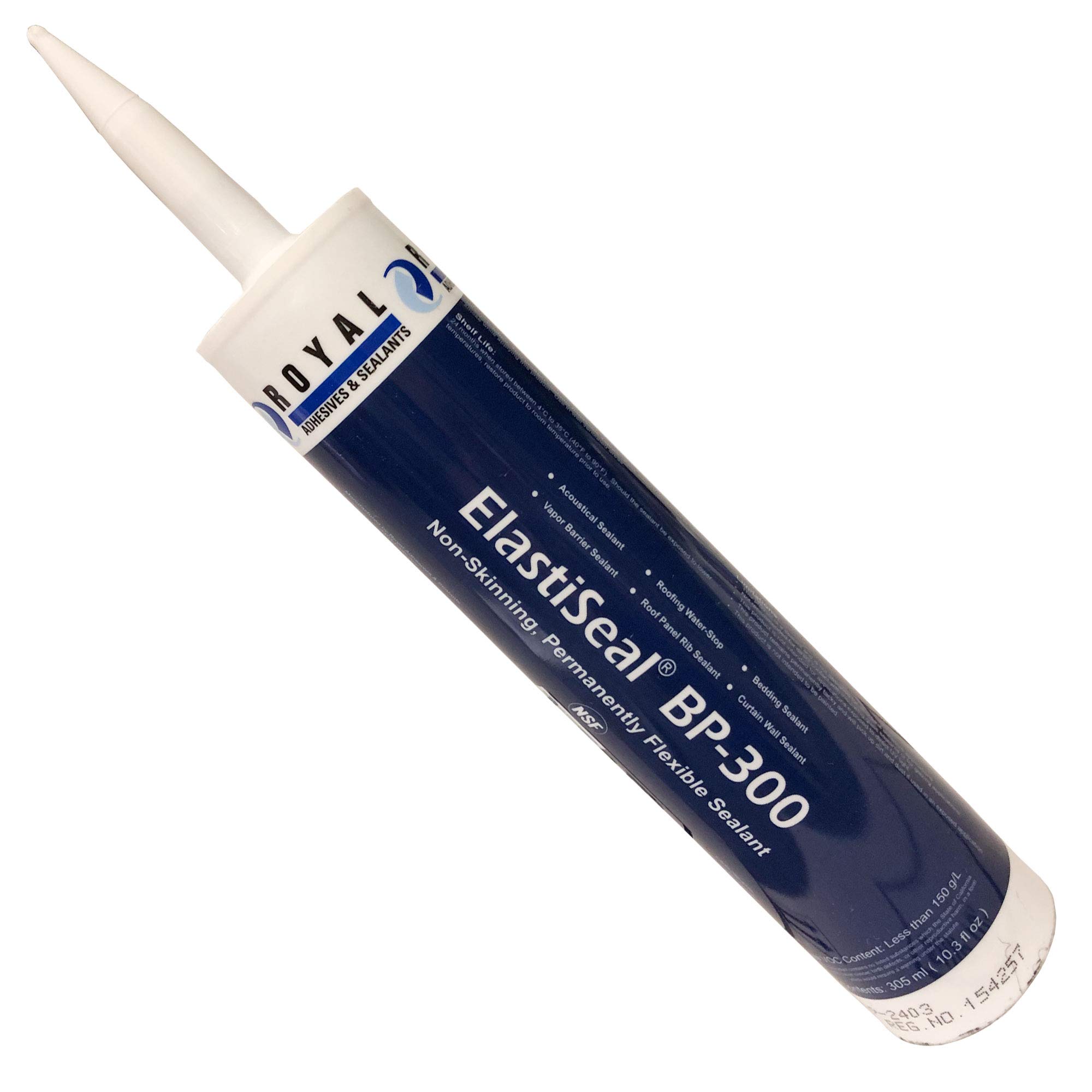 CRL Black Adco BP-300 High Performance Curtainwall & Bedding Sealant - Weatherproof Sealant for Windows, Doors & Glass Panels - Ideal for Commercial & Residential Construction Projects