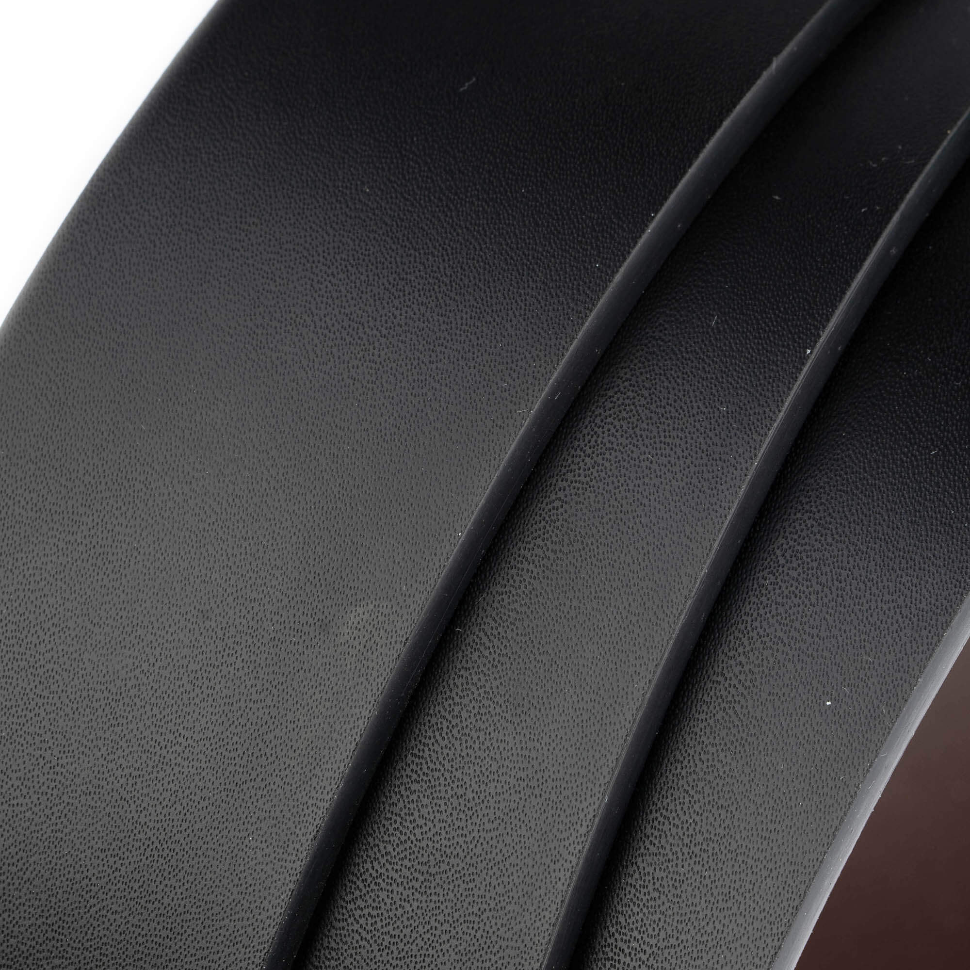 3.5cm Reversible Black & Brown Vegan Leather Men's Belt Strap - Compatible with Dunhill Buckles - Durable Replacement Belt for Casual & Business Wear