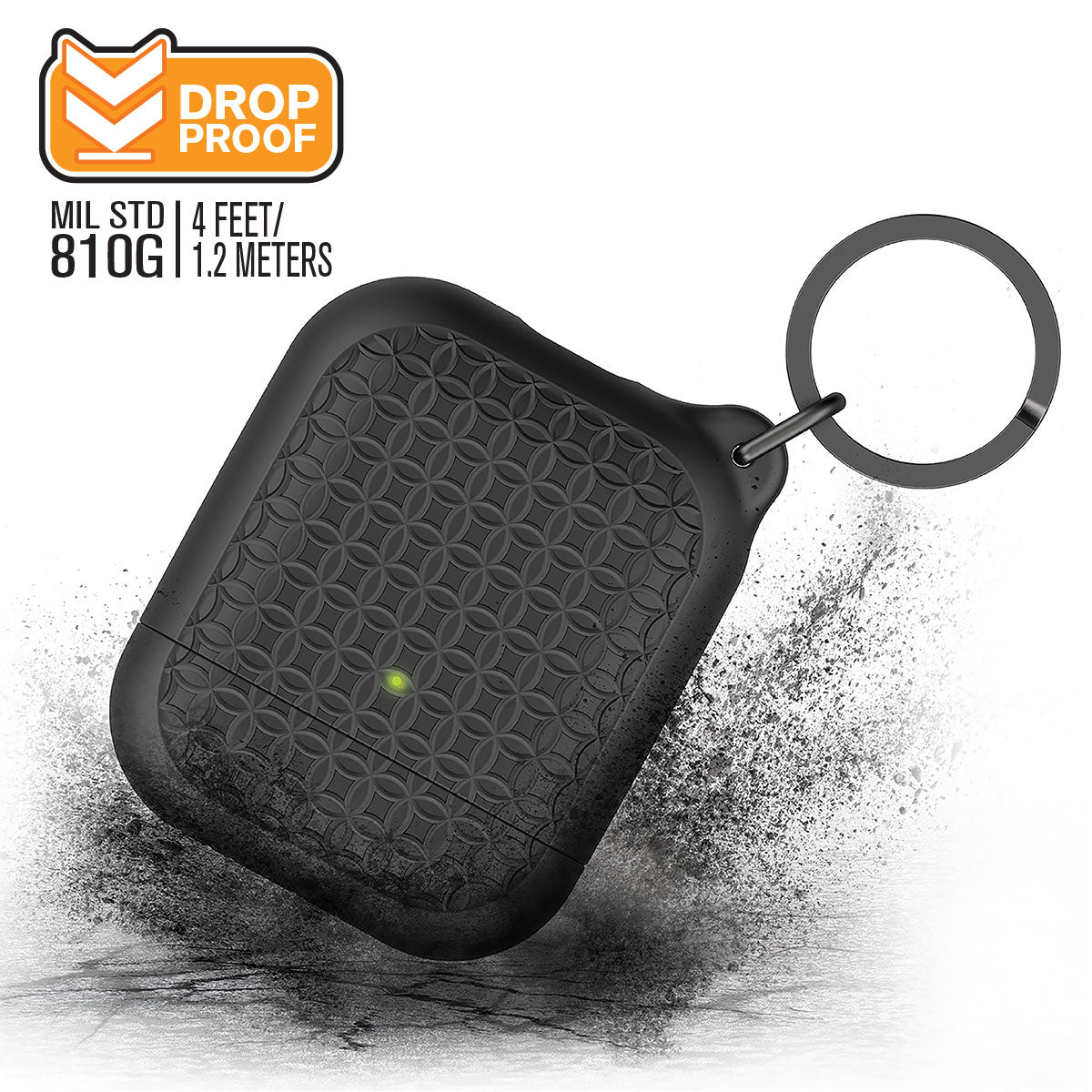 Premium AirPods 1 & 2 Protective Case with Keychain - Durable Cover for Apple AirPods 1st & 2nd Generation - Perfect for Travel, Gym & Everyday Use