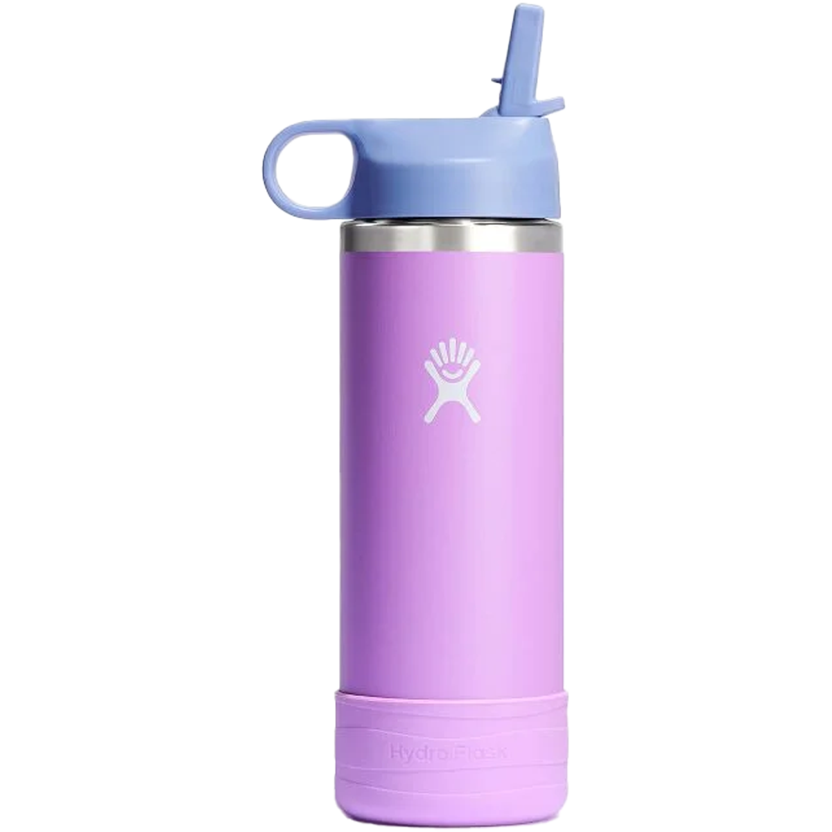 18 oz Kids Wide Straw Lid & Boot - BPA-Free Spill-Proof Water Bottle for School, Sports & Outdoor Activities