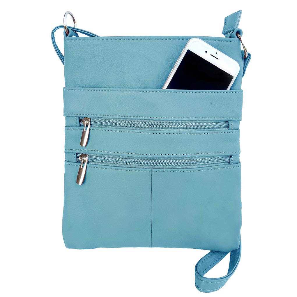 Silver Fever® Genuine Leather Crossbody Purse for Women - Stylish Travel Shoulder Bag with Adjustable Strap, Perfect for Daily Use, Shopping & Outdoor Adventures
