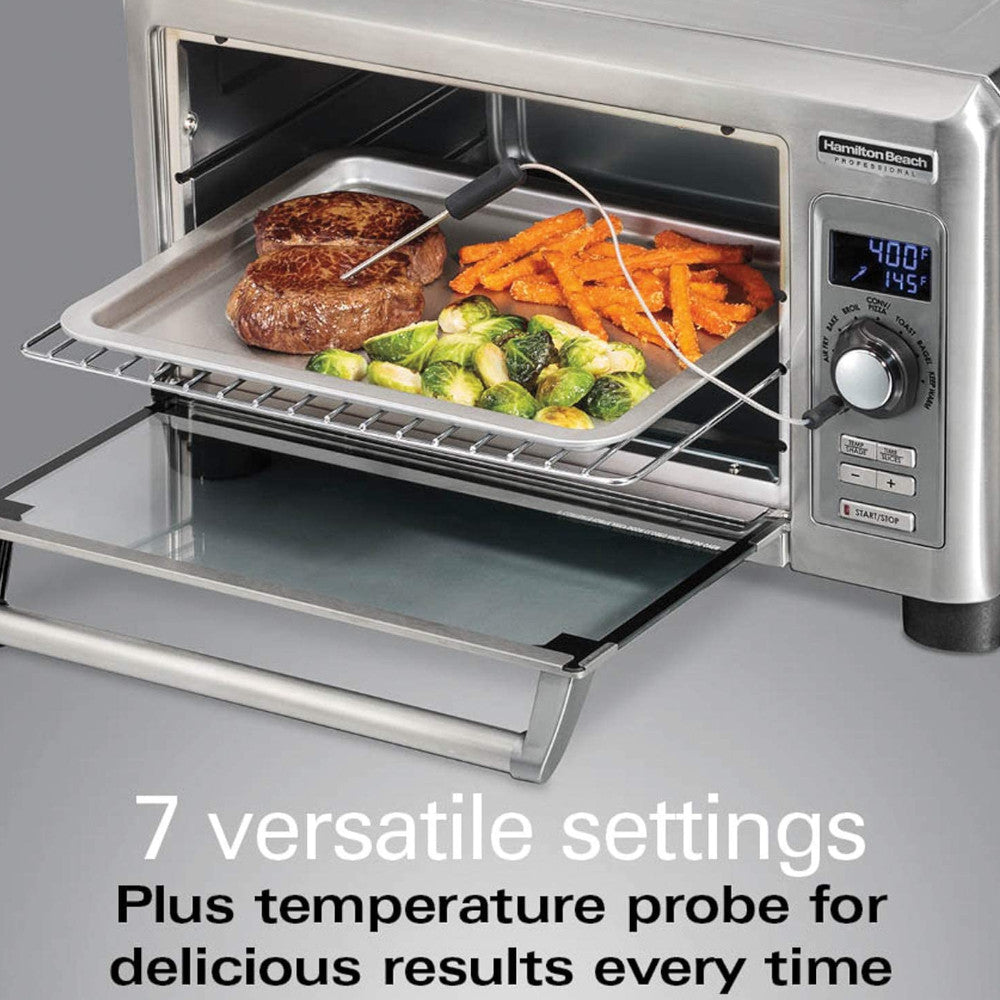 Hamilton Beach Professional Sure Crisp Digital Air Fryer Toaster Oven - 12-Slice Capacity, 8 Cooking Functions, 1800W - Perfect for Baking, Roasting & Air Frying at Home