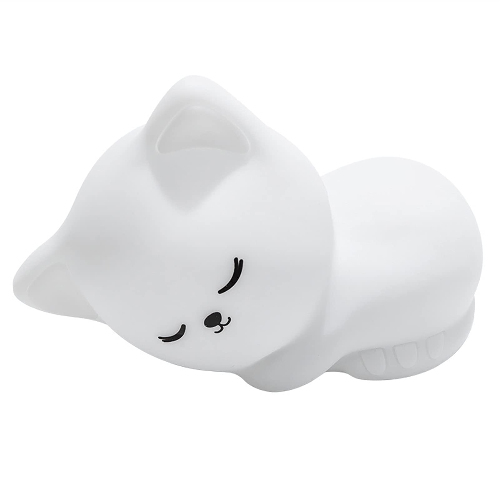Rechargeable LED Night Light for Kids - Soft Silicone Baby Night Lamp with Warm White Light, USB Charging & Cartoon Design | Perfect for Nursery, Bedroom, and Children's Room Decor