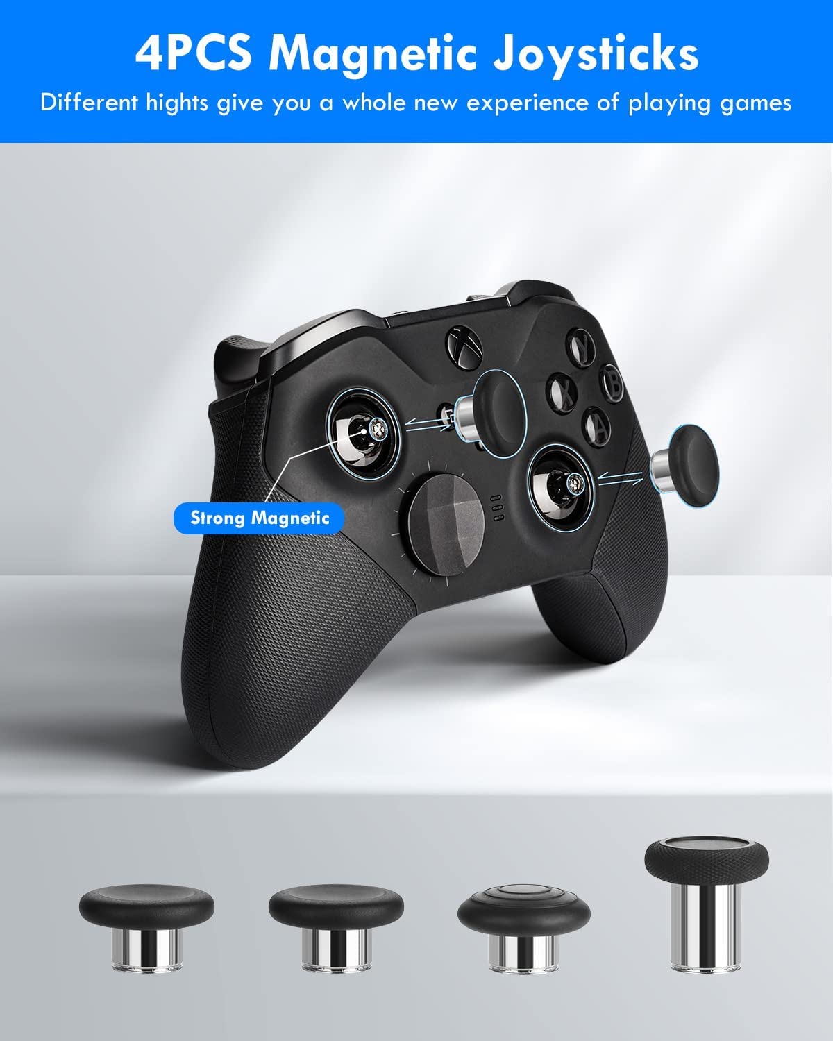 Xbox Elite Series 2 Controller Accessories Kit - 13-in-1 Complete Component Pack with 4 Thumbsticks, 4 Paddles, D-Pad & Charging Dock - Perfect for Competitive Gaming & Professional Esports Players