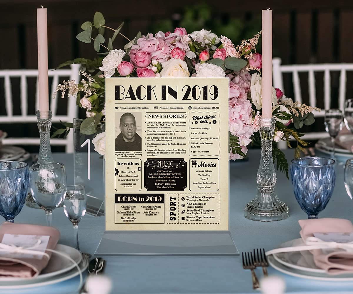 6th Birthday Gifts for Women & Men - Funny 6th Birthday Card & Decorations - 8x10 Unframed Wall Art - Perfect for Birthday Parties, Anniversaries & Home Decor (2019 Design)