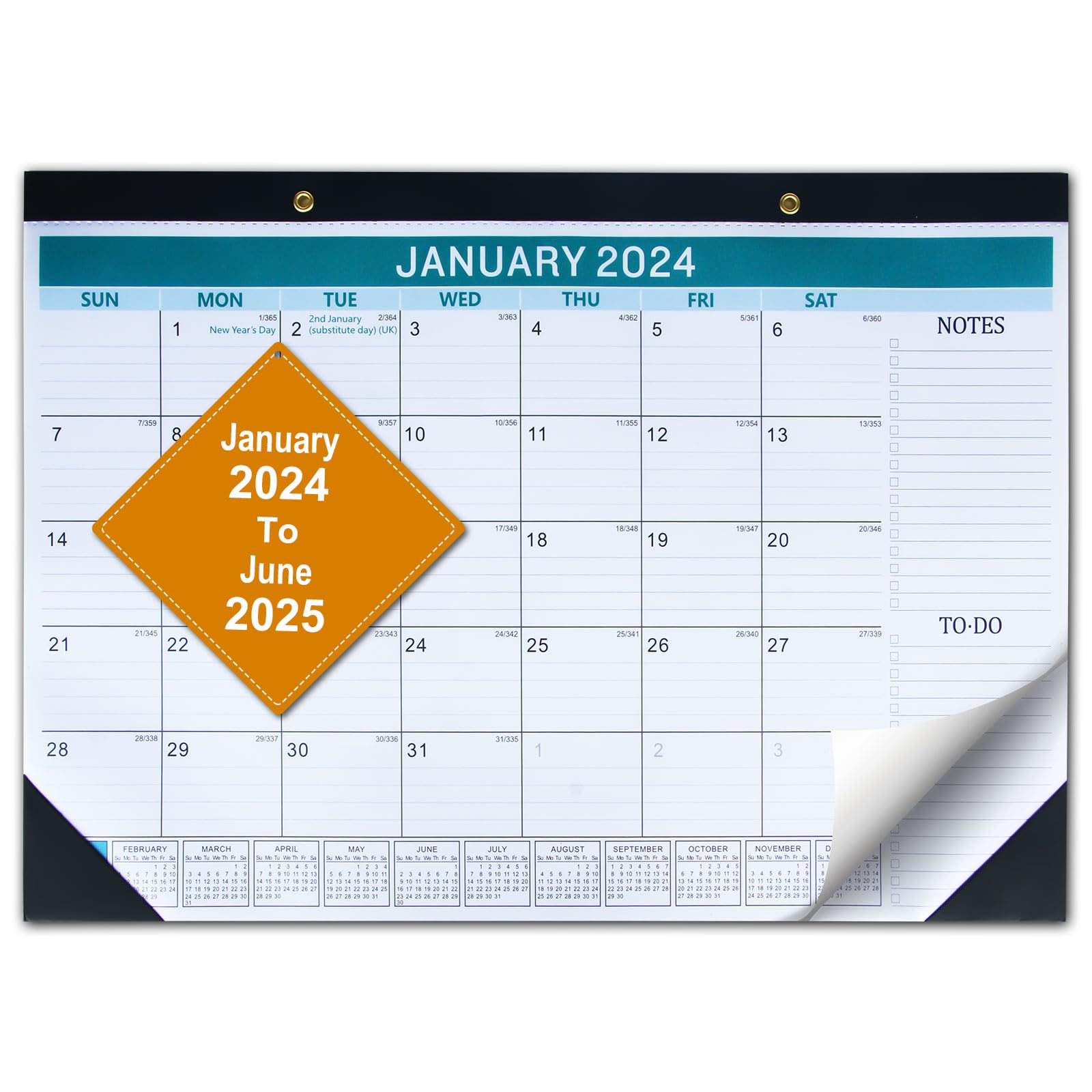 2024-2025 18 Month Desk & Wall Calendar Planner - January 2024 to June 2025 - 17