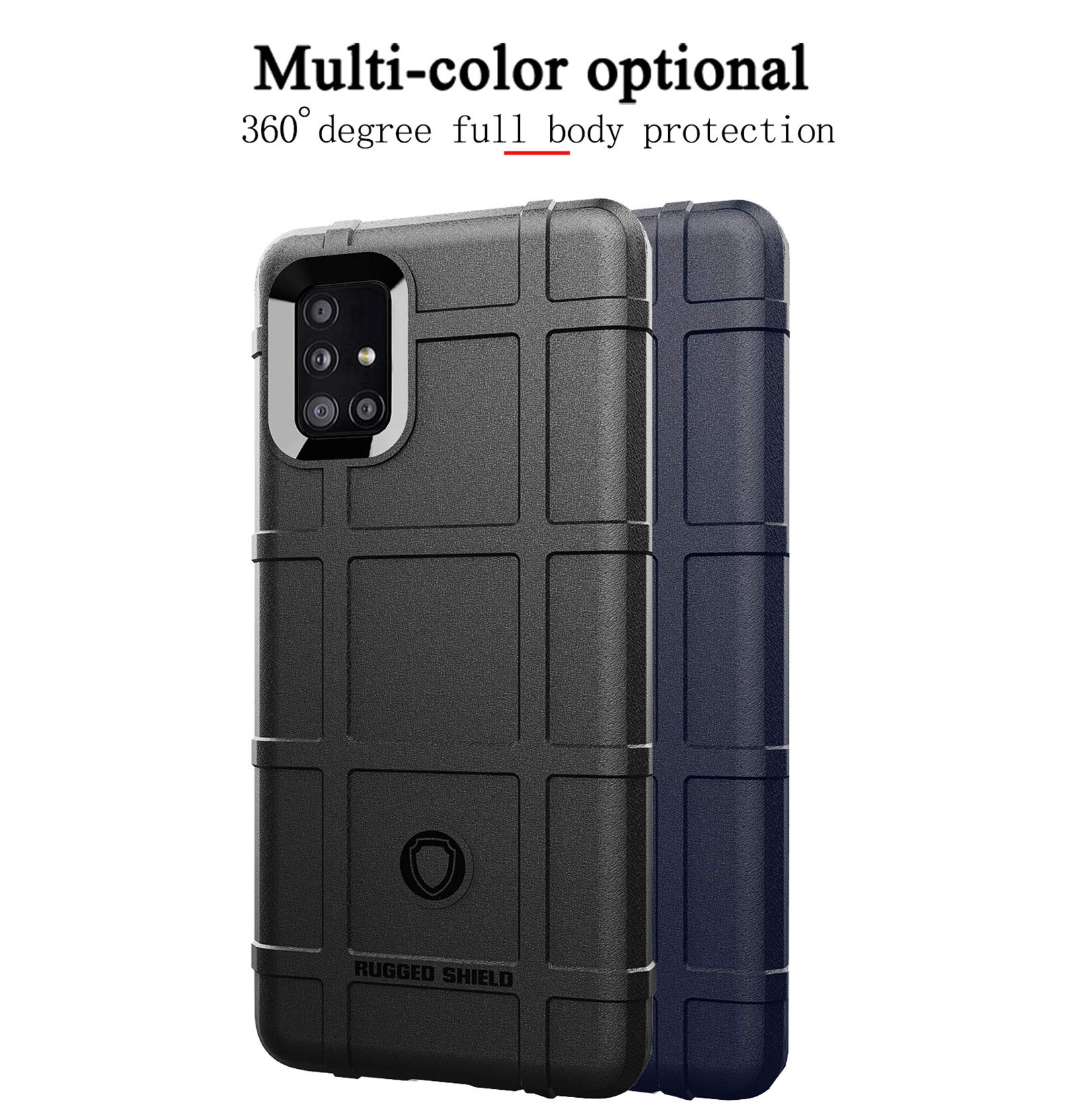 ASUWISH Samsung Galaxy A51 5G Case with Tempered Glass Screen Protector - Rugged Slim Full Body Protective Cover for Verizon A51 5G UW | Shockproof Phone Case for Galaxy 51A/G5/S51 (Black) - Perfect for Outdoor Activities, Work & Daily Protection