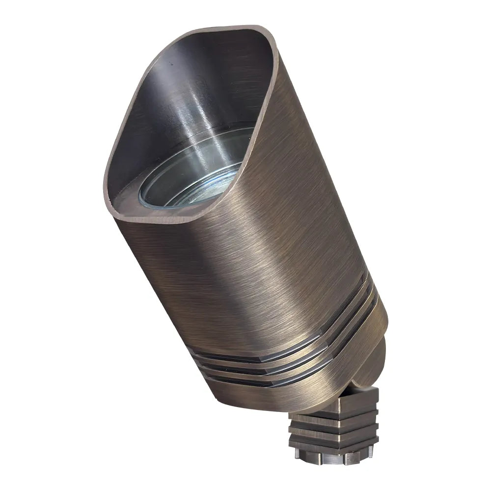 SPB03 Low Voltage LED Outdoor Landscape Spotlight - Durable Cast Brass Design for Gardens, Pathways, and Architectural Lighting