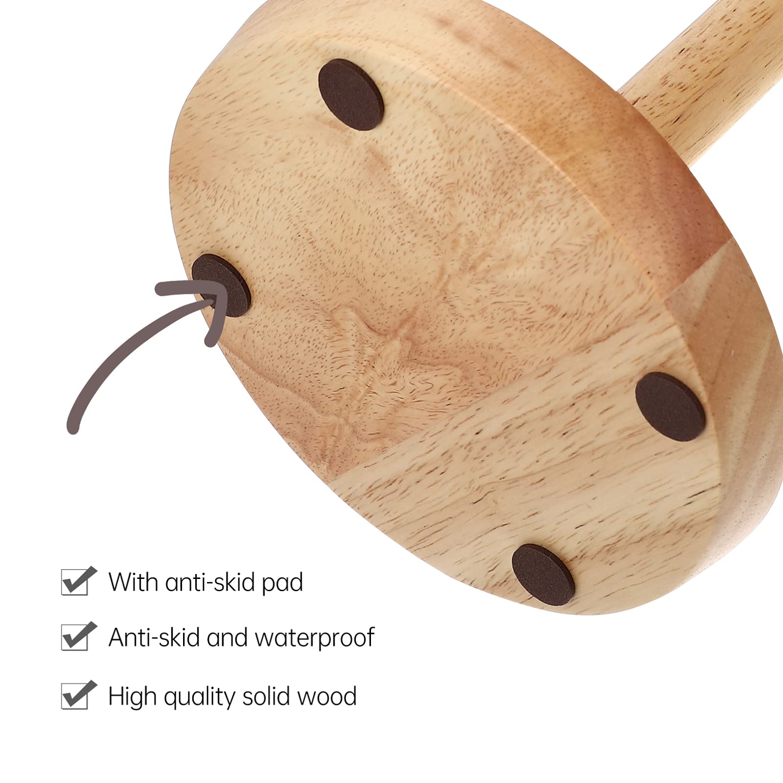 Cabilock Solid Wood Toilet Paper Roll Holder - 1pc Bathroom Tissue Storage Organizer for Home, Office & RV Use
