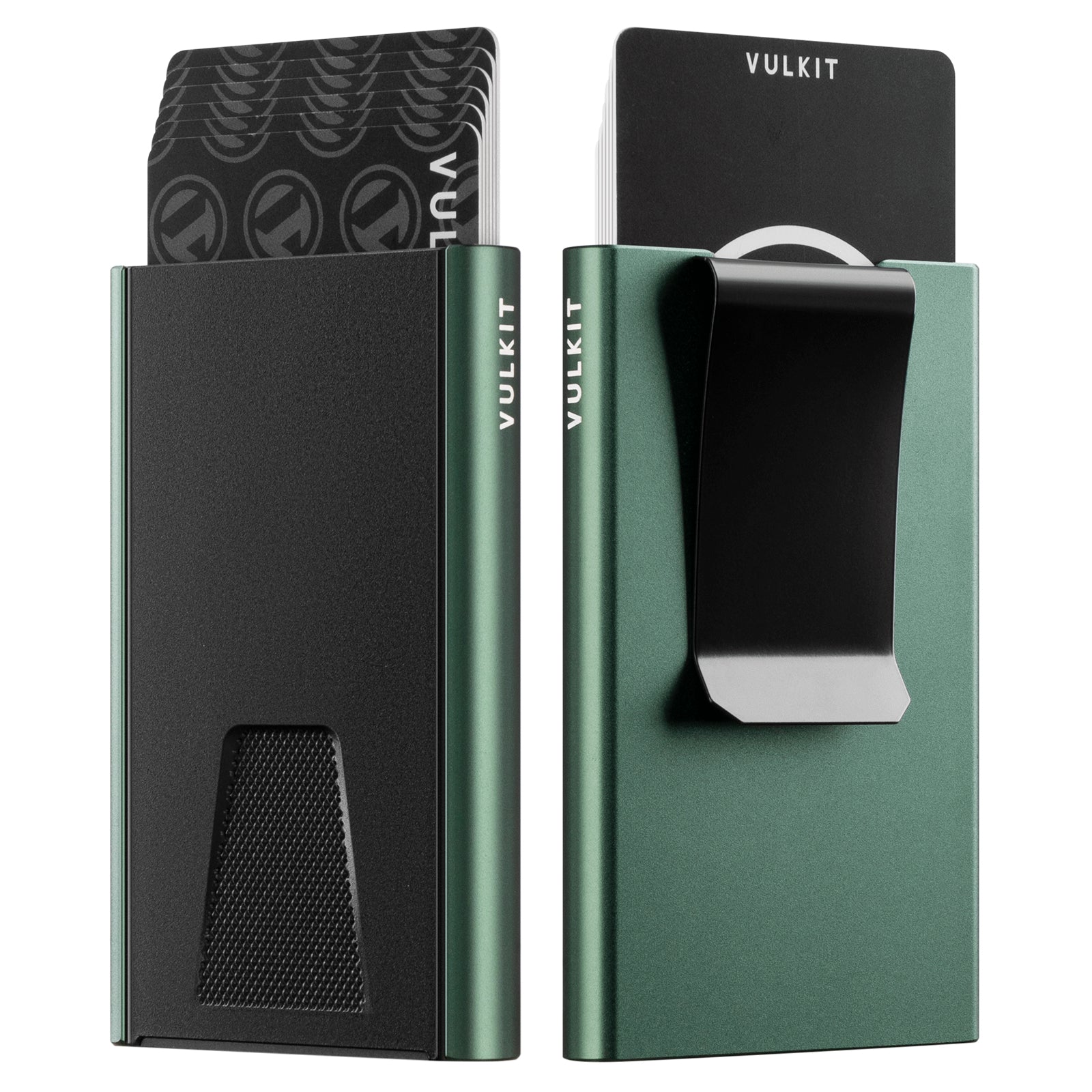 VC500 Slim RFID Blocking Wallet with/Without Money Clip & AirTag Holder - Push Up Card Holder for Credit Cards & Cash - Perfect for Travel, Business & Everyday Use