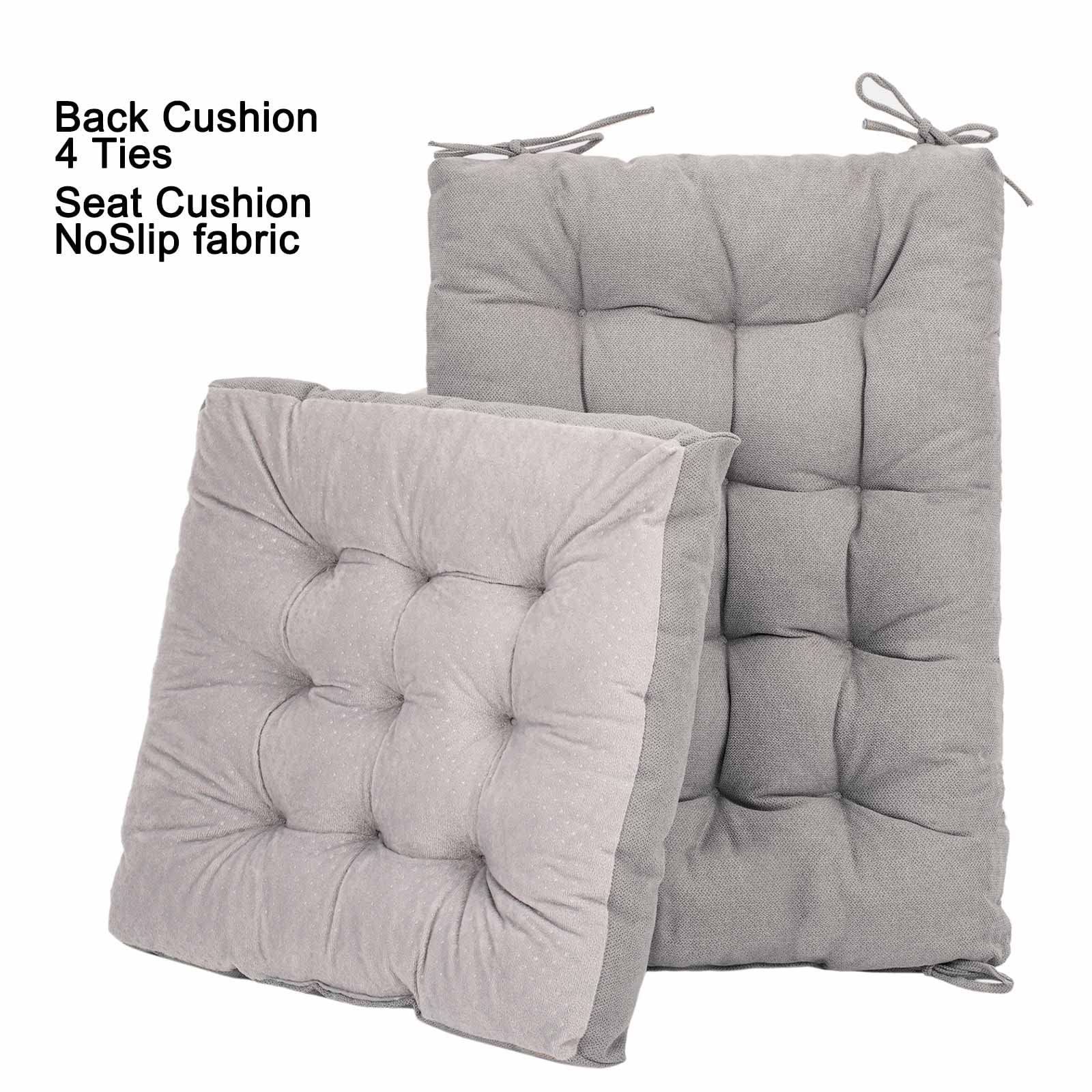 POMIU Rocking Chair Cushion Set - Comfortable Seat & Back Cushions for Office, Dining, and Desk Chairs - Light Grey Home Decor for Living Room, Kitchen, and Indoor Spaces