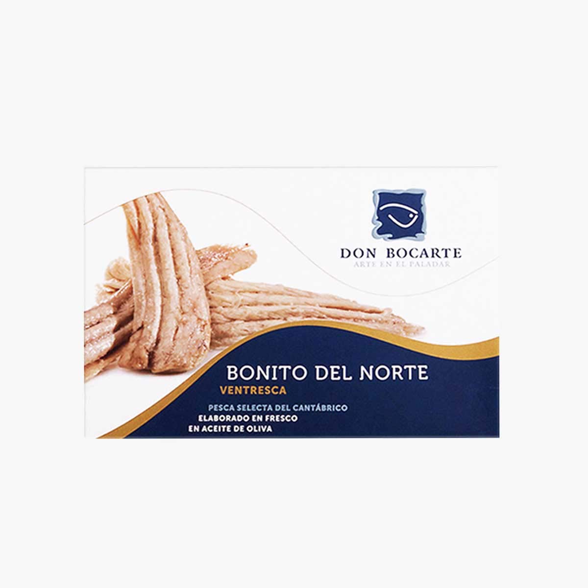 Premium DON BOCARTE White Tuna Belly (Ventresca de Bonito del Norte) - Gourmet Canned Fish for Salads, Tapas & Mediterranean Cuisine