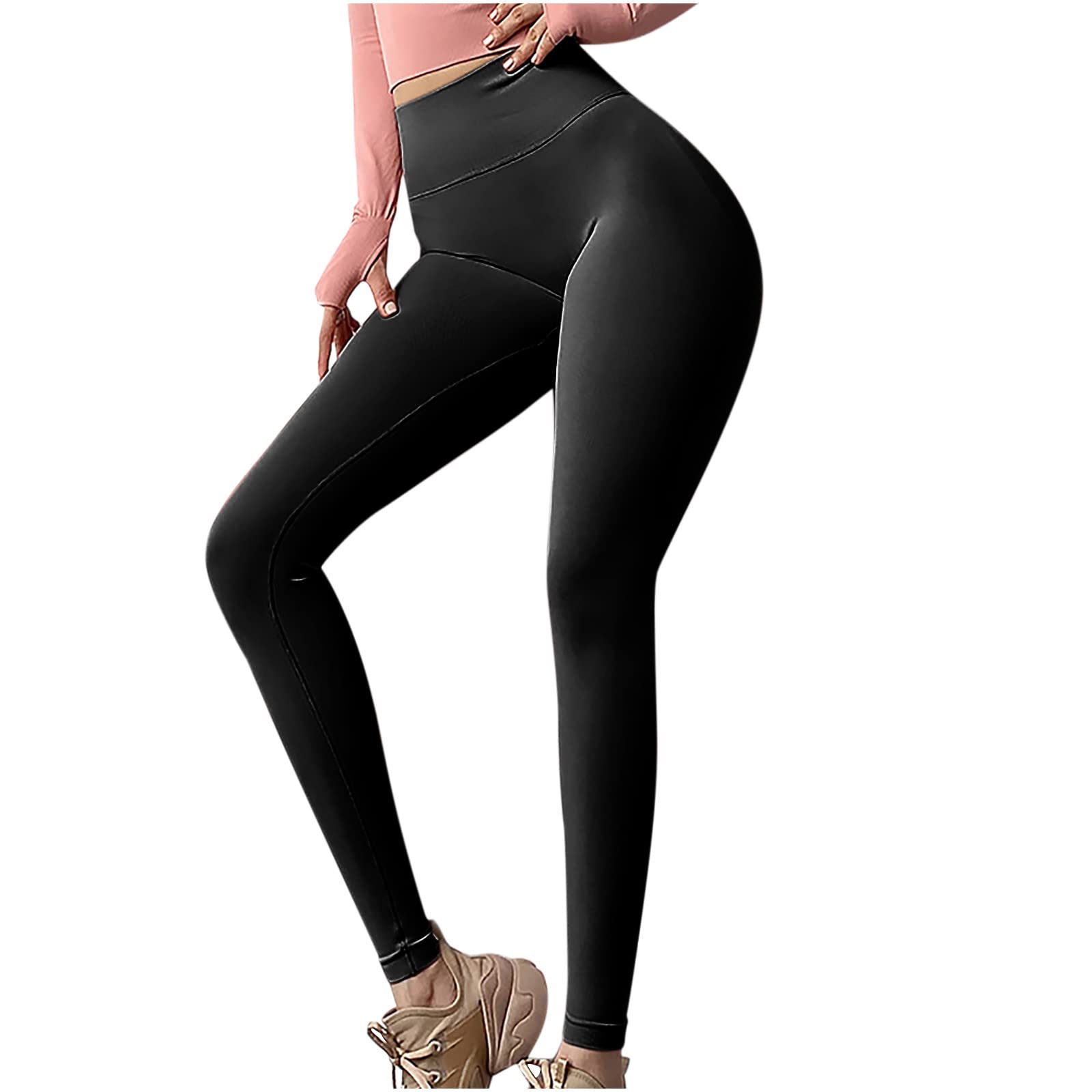 Posijego Women's High-Waisted Yoga Leggings - Breathable Workout Pants for Running, Gym & Lounge - 2022 Summer/Fall Athletic Wear Collection