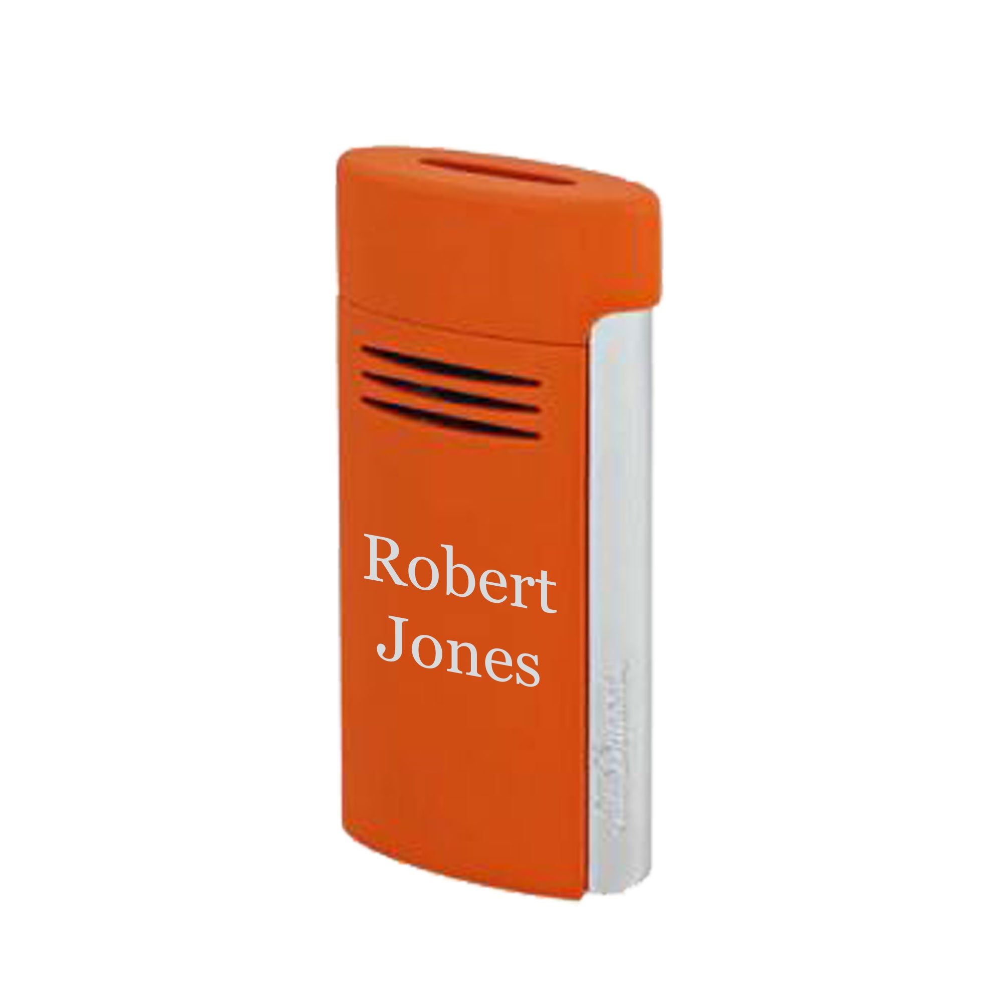 S.T. Dupont Megajet Cigar Lighter - Matte Orange Finish | Premium Butane Torch for Cigars | Perfect for Outdoor Smoking, Gifting & Luxury Collection