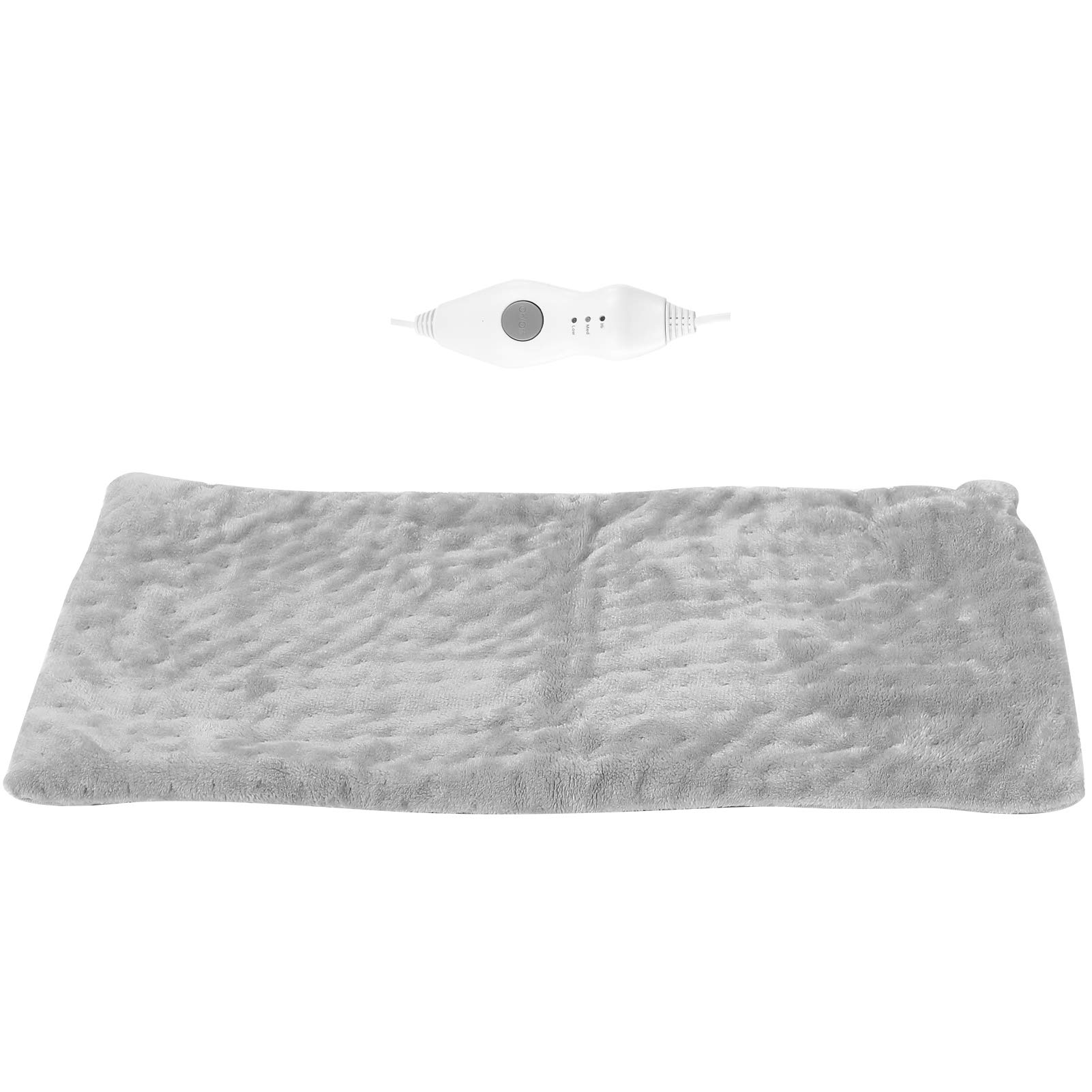 Large Electric Heating Pad for Back, Abdomen & Leg Pain Relief - 3 Temperature Settings, 24x12.6 Inch, US Plug - Perfect for Home, Office & Travel Use