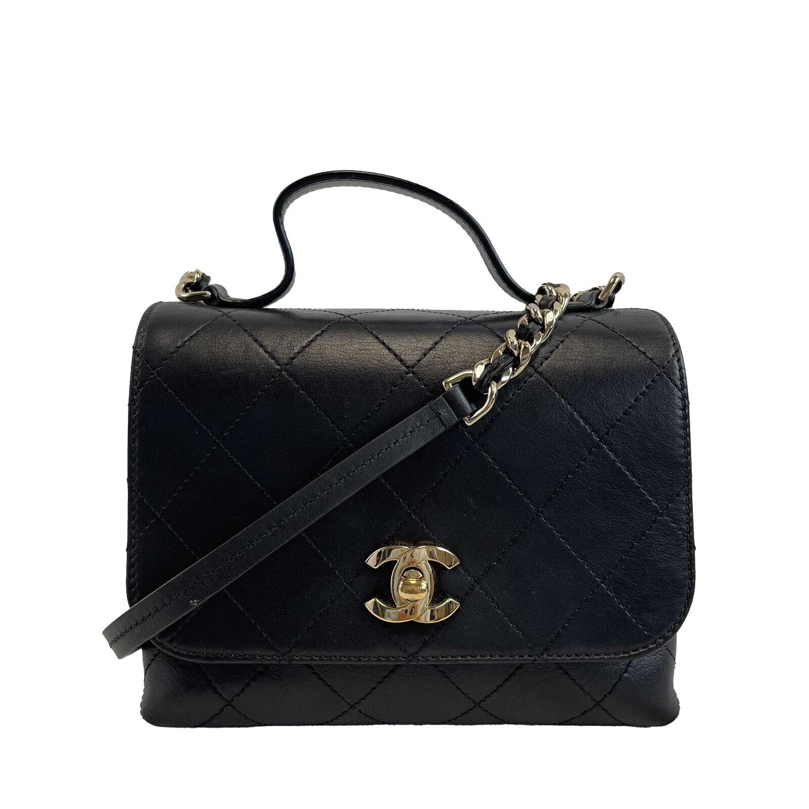 Chanel Classic Double Pocket Top Handle Bag - Luxury Designer Handbag for Women | Perfect for Work, Travel & Everyday Use