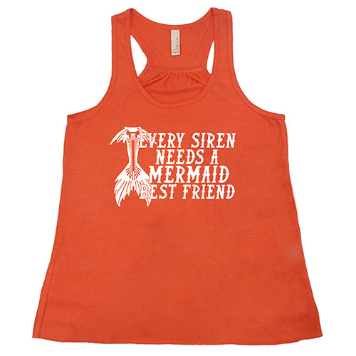 Every Siren Needs A Mermaid Best Friend Shirt - Cute Mermaid BFF Matching T-Shirt for Women & Teens - Perfect for Beach Vacations, Pool Parties & Best Friend Gifts
