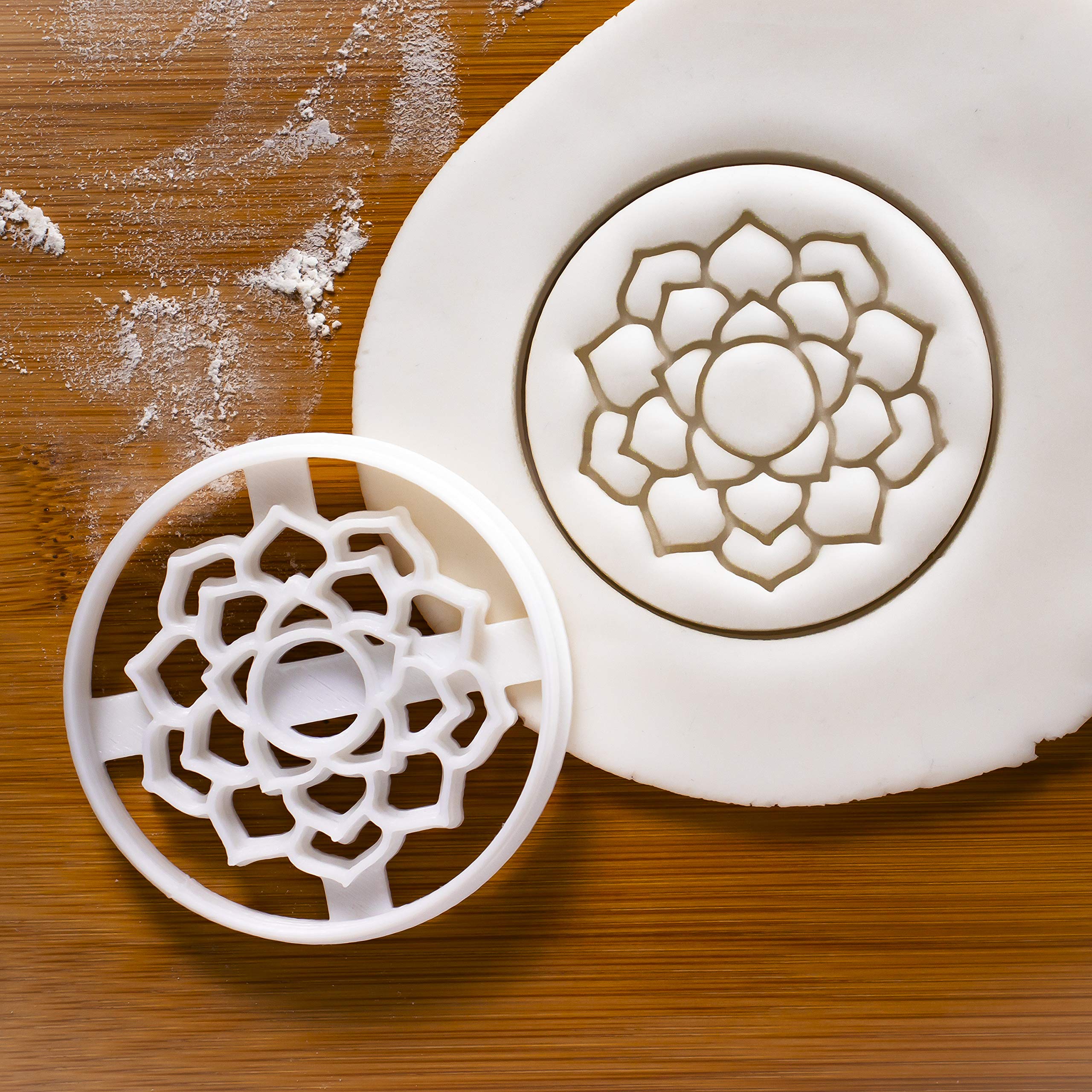 Premium Yoga Chakras Cookie Cutter (Sahasrara Design) - 1 Piece Stainless Steel Baking Tool for Spiritual Cookies, Meditation Treats & Yoga-Themed Desserts | Perfect for Mindful Baking, Yoga Parties & Holistic Gift Giving