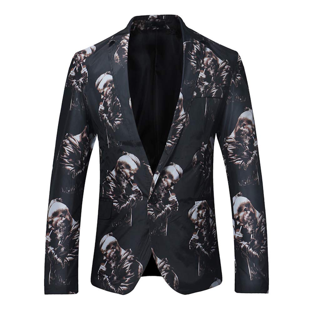 Men's Slim Fit Long Sleeve Suit Jacket - Winter Formal Trench Coat for Business & Office Wear | Elegant Blazer for Weddings, Parties & Professional Occasions