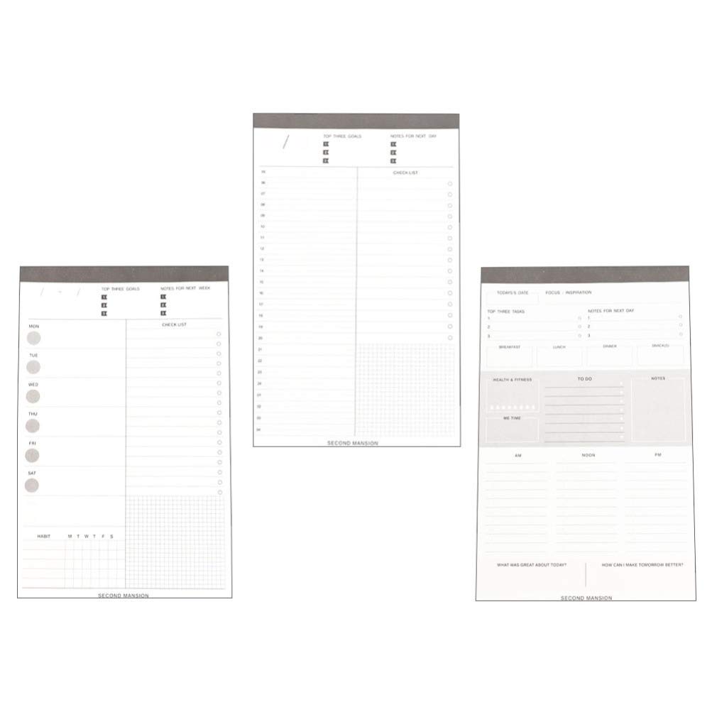 NUOBESTY 3-Pack Weekly Planner Notepads - Tearable To-Do List Pads for Students & Office Work - Perfect for Daily Tasks, Goal Tracking & Productivity Planning
