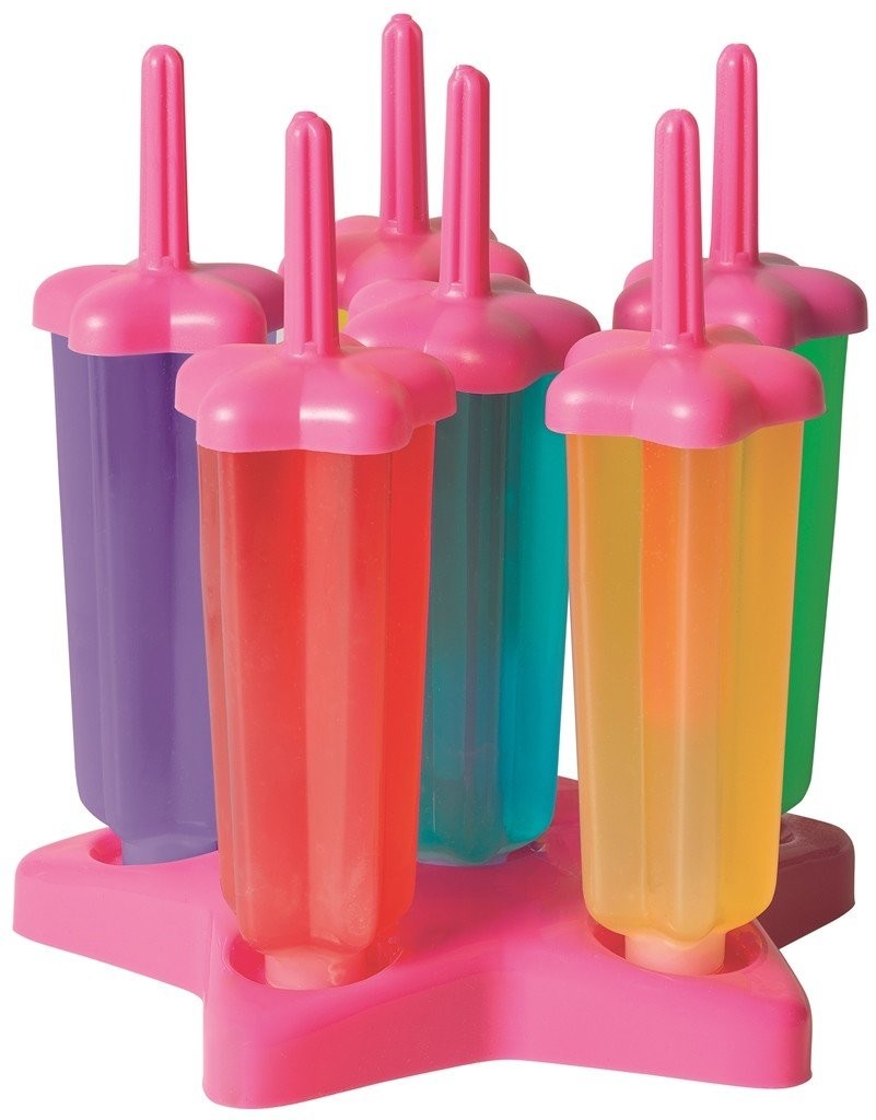 Avanti Star Ice Cube Molds 6-Piece Set - Pink Silicone Ice Trays for Cocktails, Drinks & Party Decor - BPA Free, Reusable & Easy to Clean