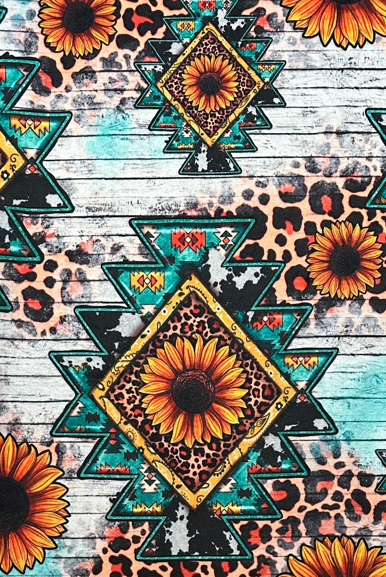 Western Sunflowers on Rusty Copper Luxe 56x79 Inch Minky Blanket - Soft Cozy Throw for Bed, Couch & Home Decor