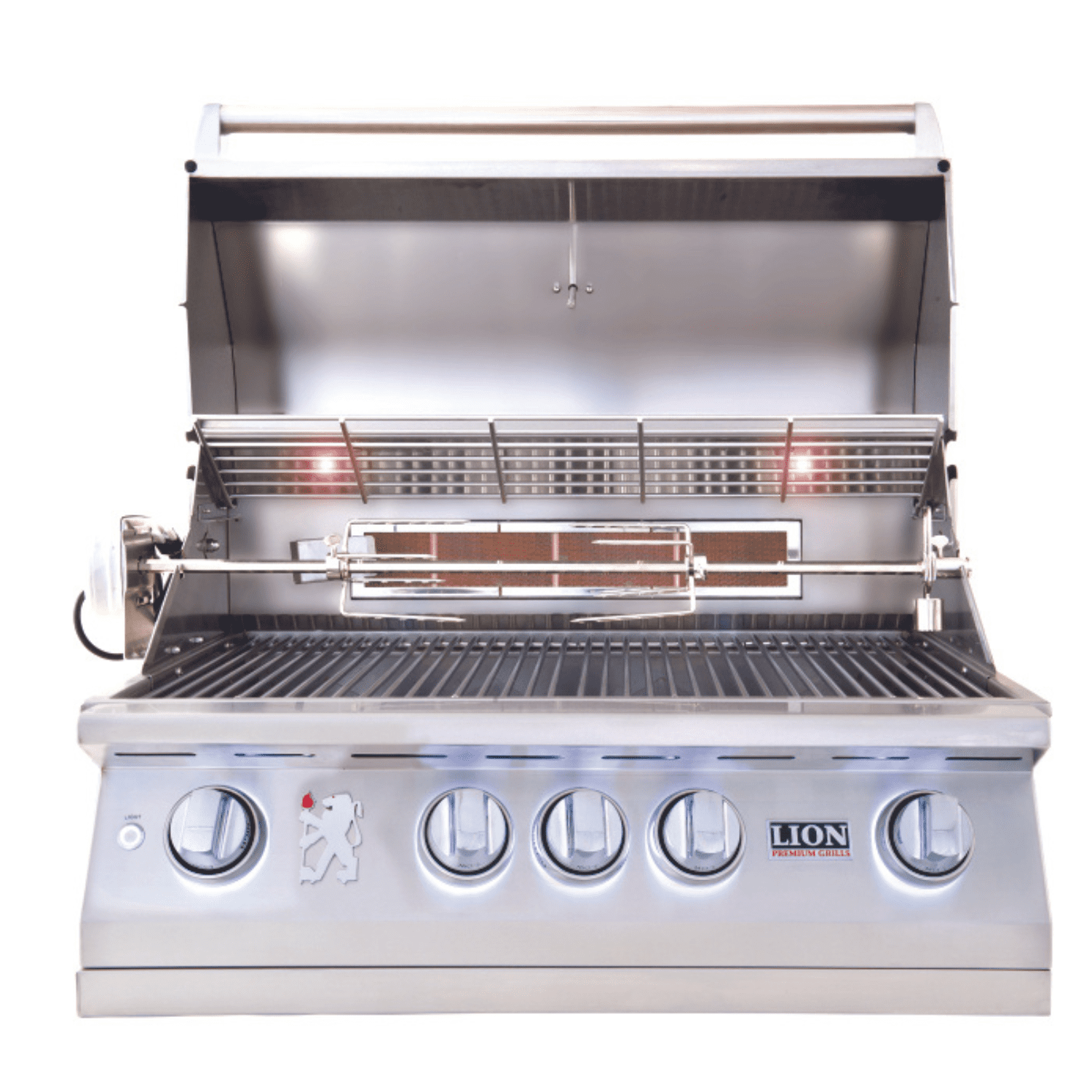 32 Inch 4-Burner Stainless Steel Built-In Gas Grill - 75,000 BTU - Perfect for Backyard BBQs, Outdoor Cooking & Patio Entertaining