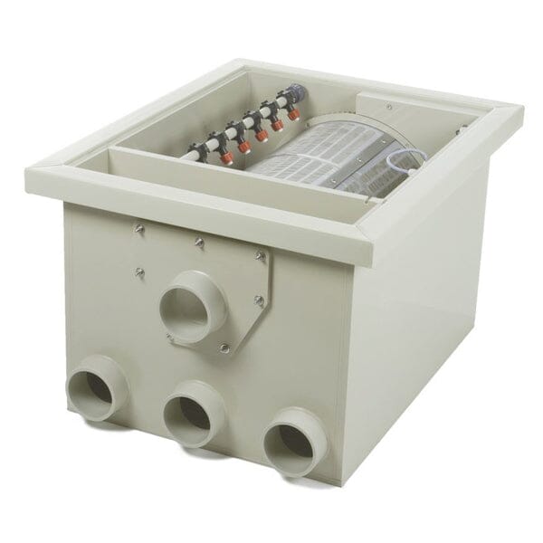Sea Side Aquatics PP 35 Rotary Drum Filter (RDF) - High Efficiency Mechanical Filtration for Koi Ponds, Aquaculture & Water Treatment Systems
