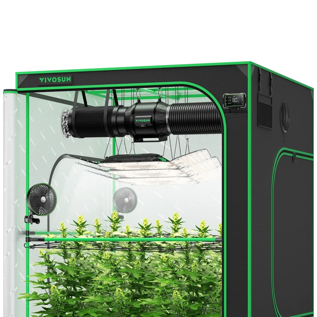 Vivosun Smart Grow Tent Kit Pro - 6 Plant T6 | 5' x 5' Indoor Hydroponic System for Home Gardening, Perfect for Vegetables, Herbs & Flowers - Ideal for Grow Rooms, Greenhouses & Urban Farming