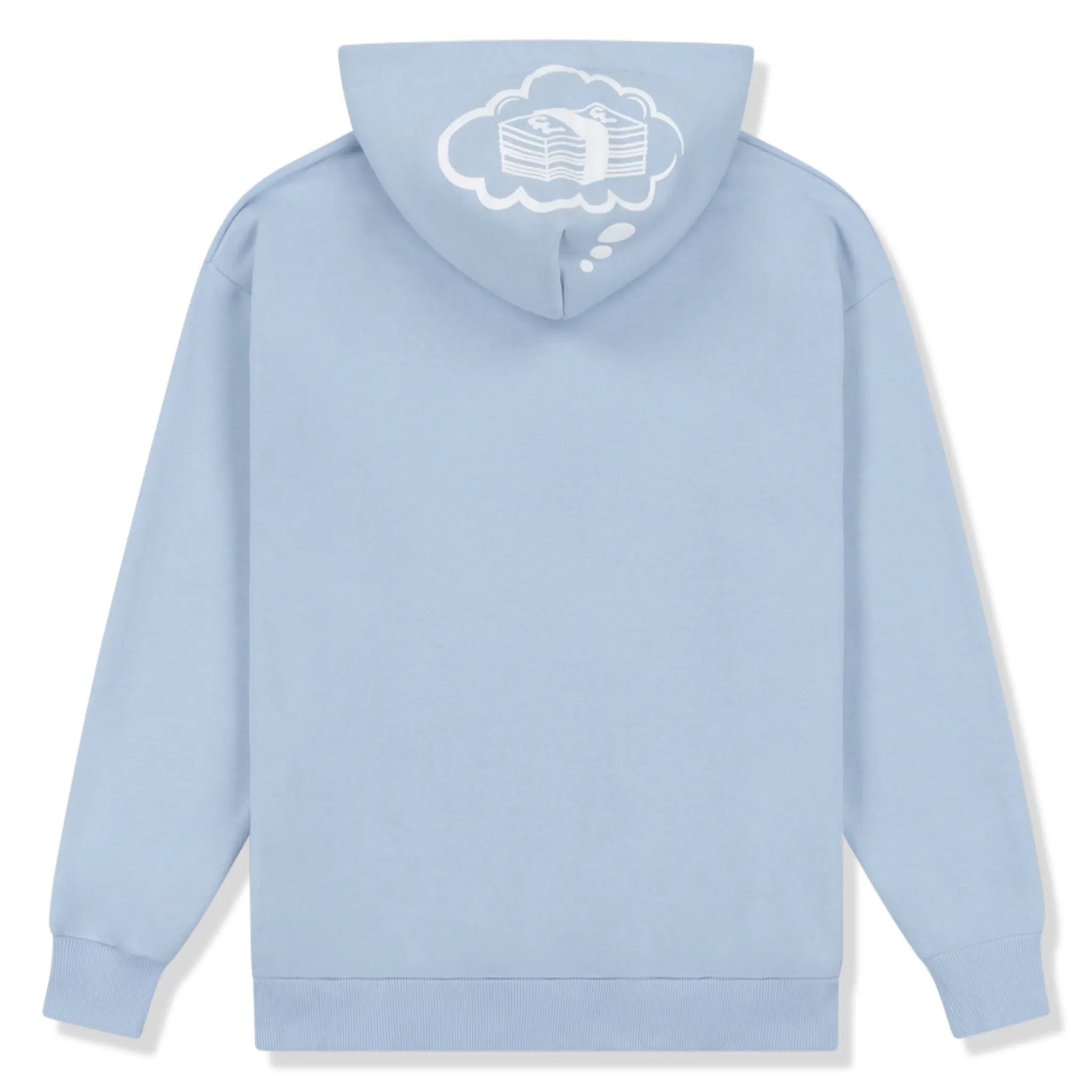 Premium Sky Blue & White Hoodie for Men & Women - Soft Cotton Blend, Comfortable Pullover Sweatshirt - Perfect for Casual Wear, Gym, and Outdoor Activities