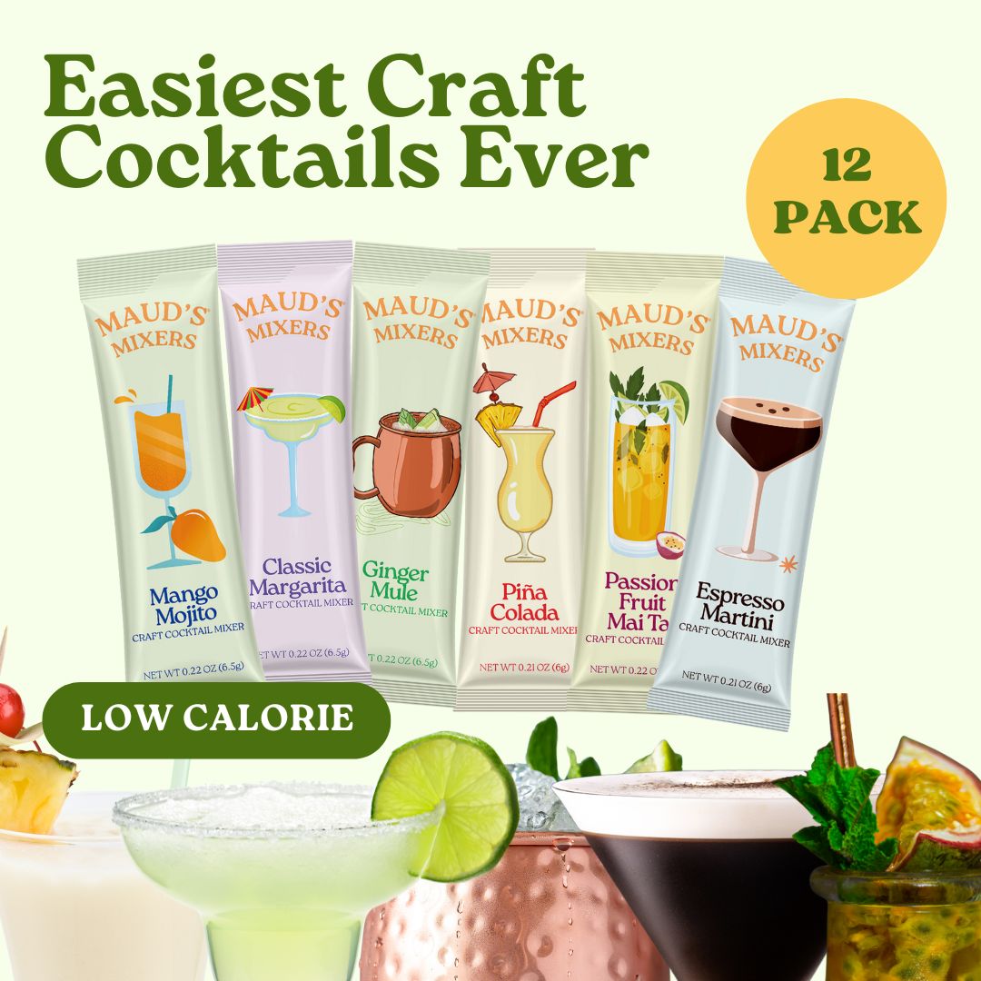 Maud's Mixers Variety Pack - Assorted Drink Mixers for Cocktails, Mocktails & Beverages - Perfect for Parties, Bars & Home Entertaining
