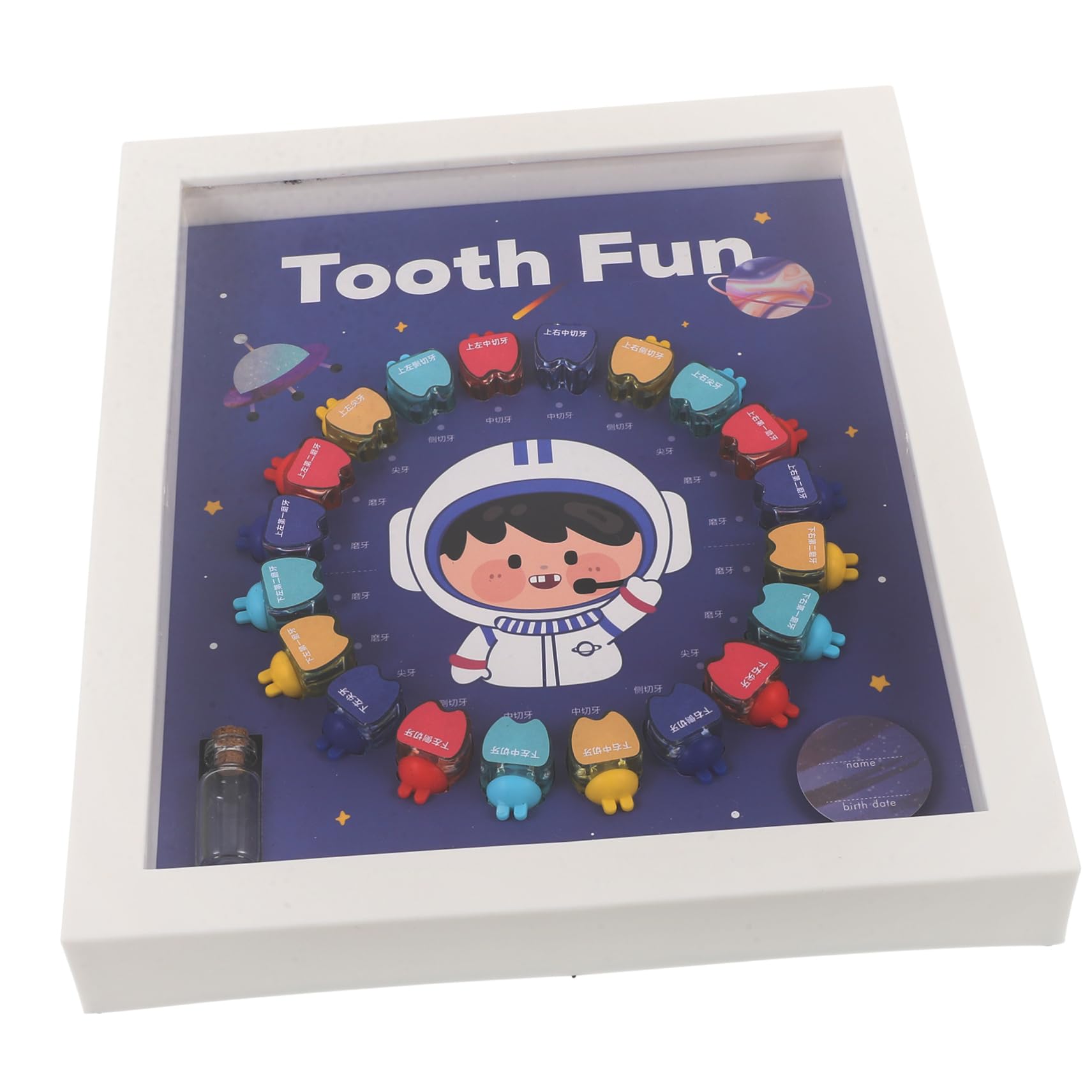Toyvian Kids Tooth Keepsake Box - Durable Plastic Baby Teeth Organizer for First Lost Tooth & Milestone Memories | Perfect for Baby Showers, First Tooth Gifts & Memory Preservation