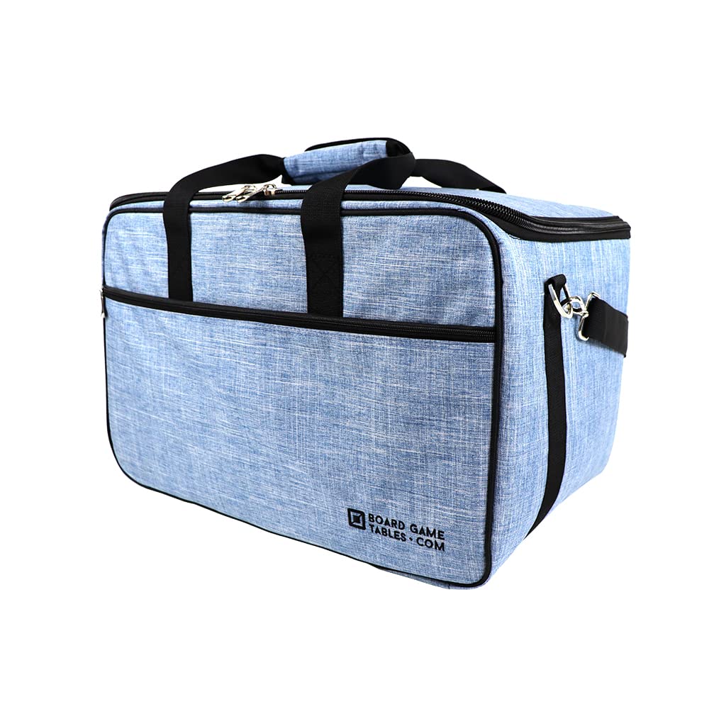 Premium Board Game Bag - Waterproof & Padded Storage Backpack with Adjustable Shoulder Straps & Luggage Slip - Perfect for Travel, Game Nights & Conventions